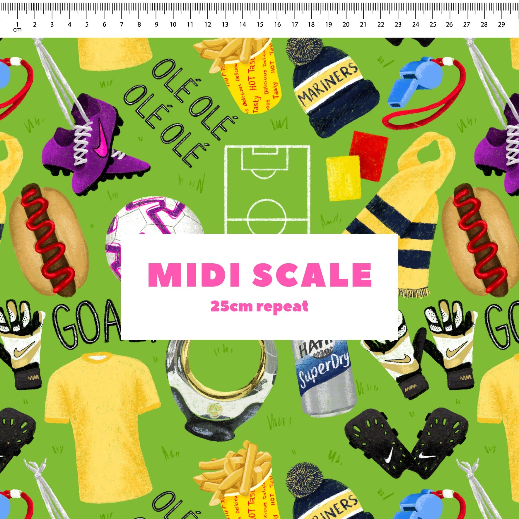Preorder Fabric: A-League (Central Coast Mariners)