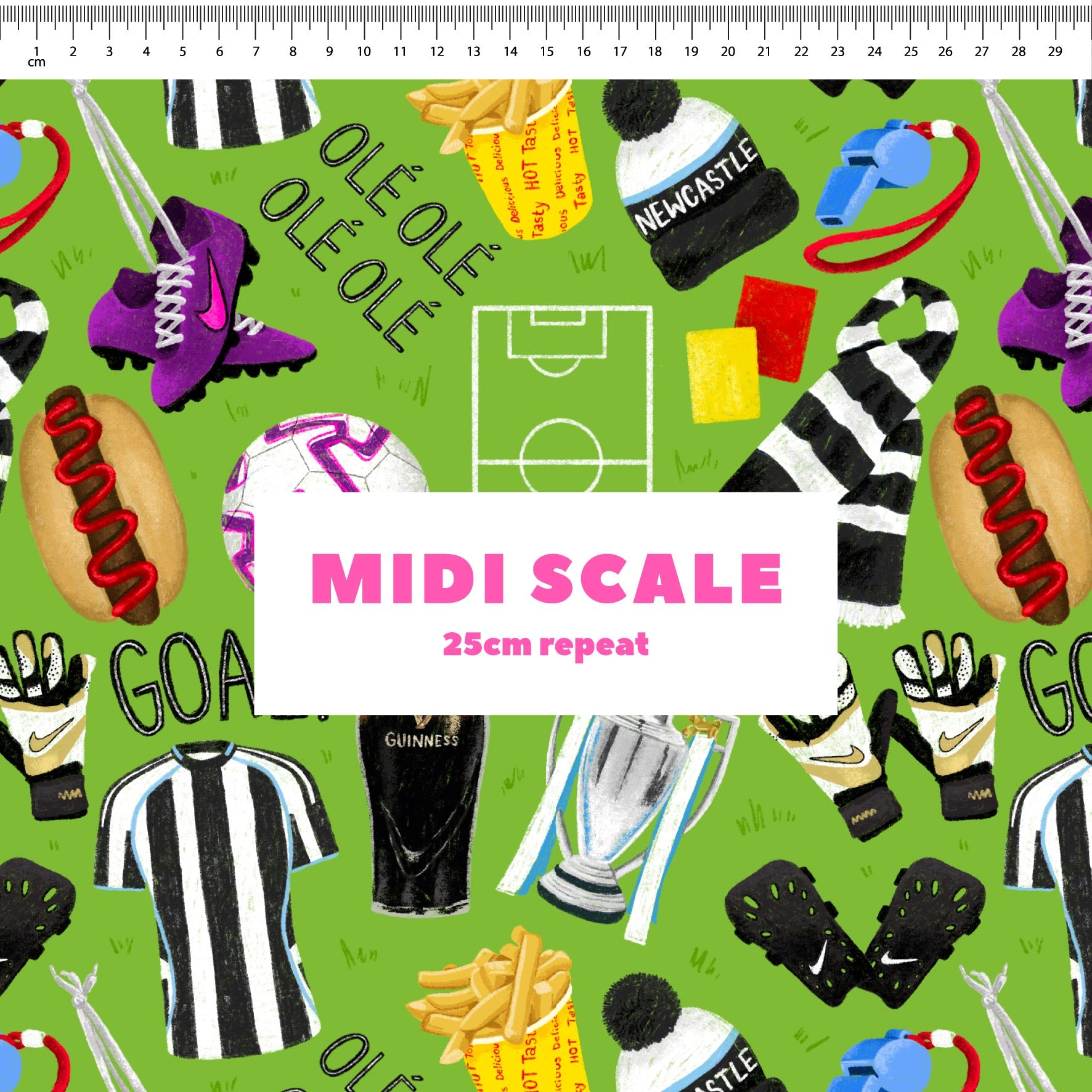 Preorder Fabric: Premier League (Newcastle City)