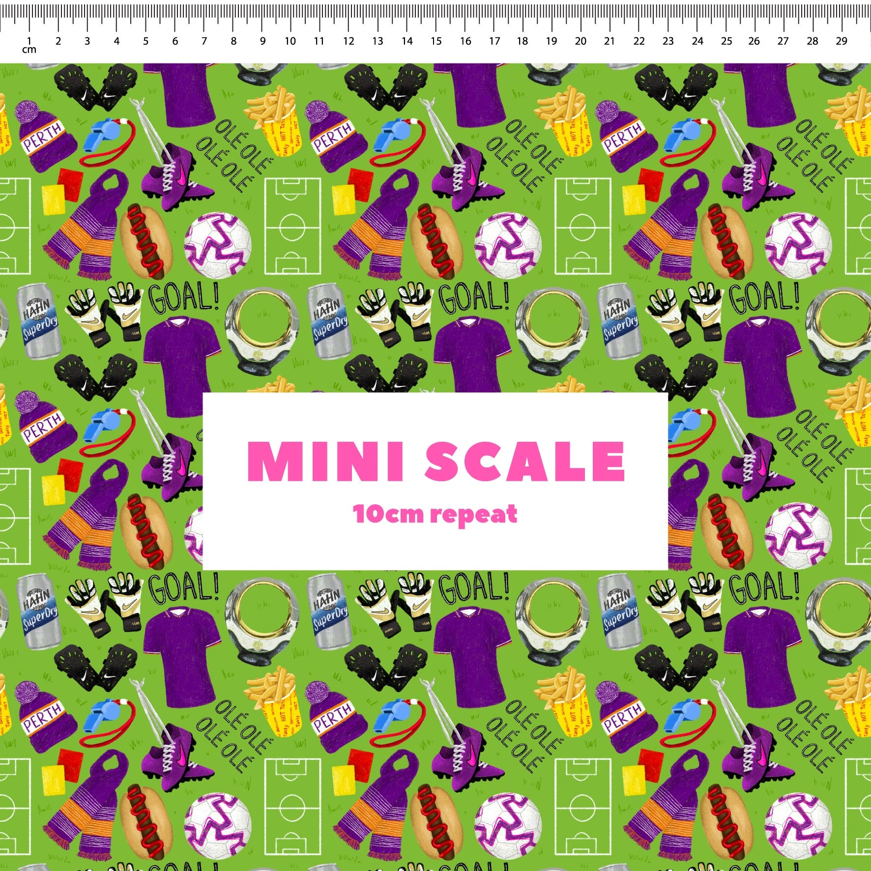 Preorder Fabric: A League (Perth Glory)