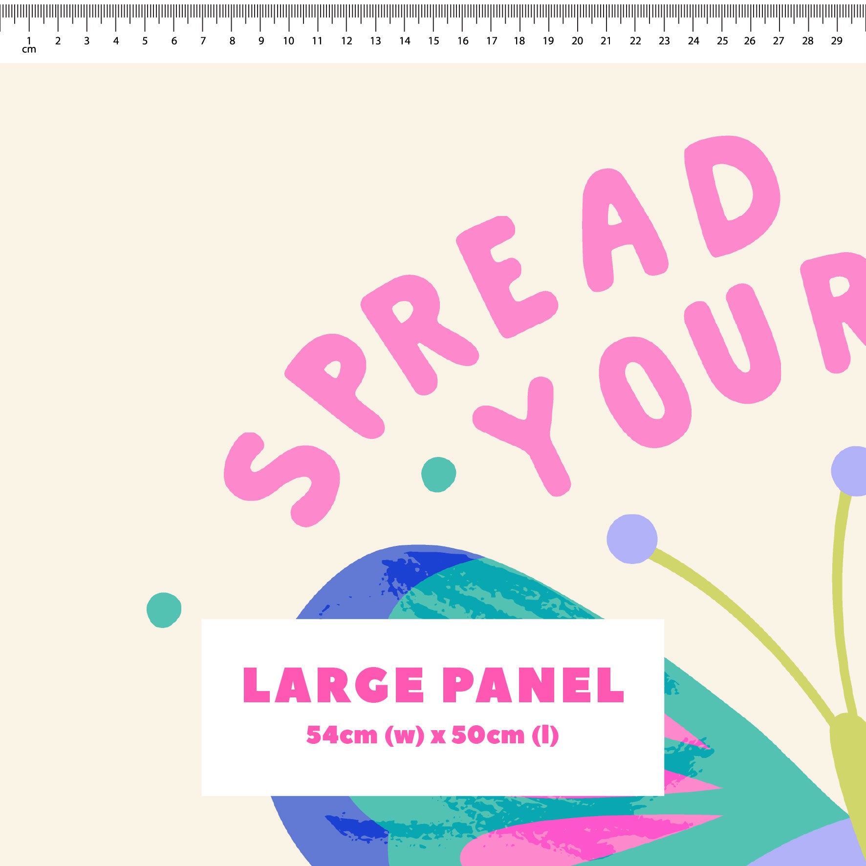 Spread Your Wings (Cream) Panel Preorder Fabric by New Kid Club