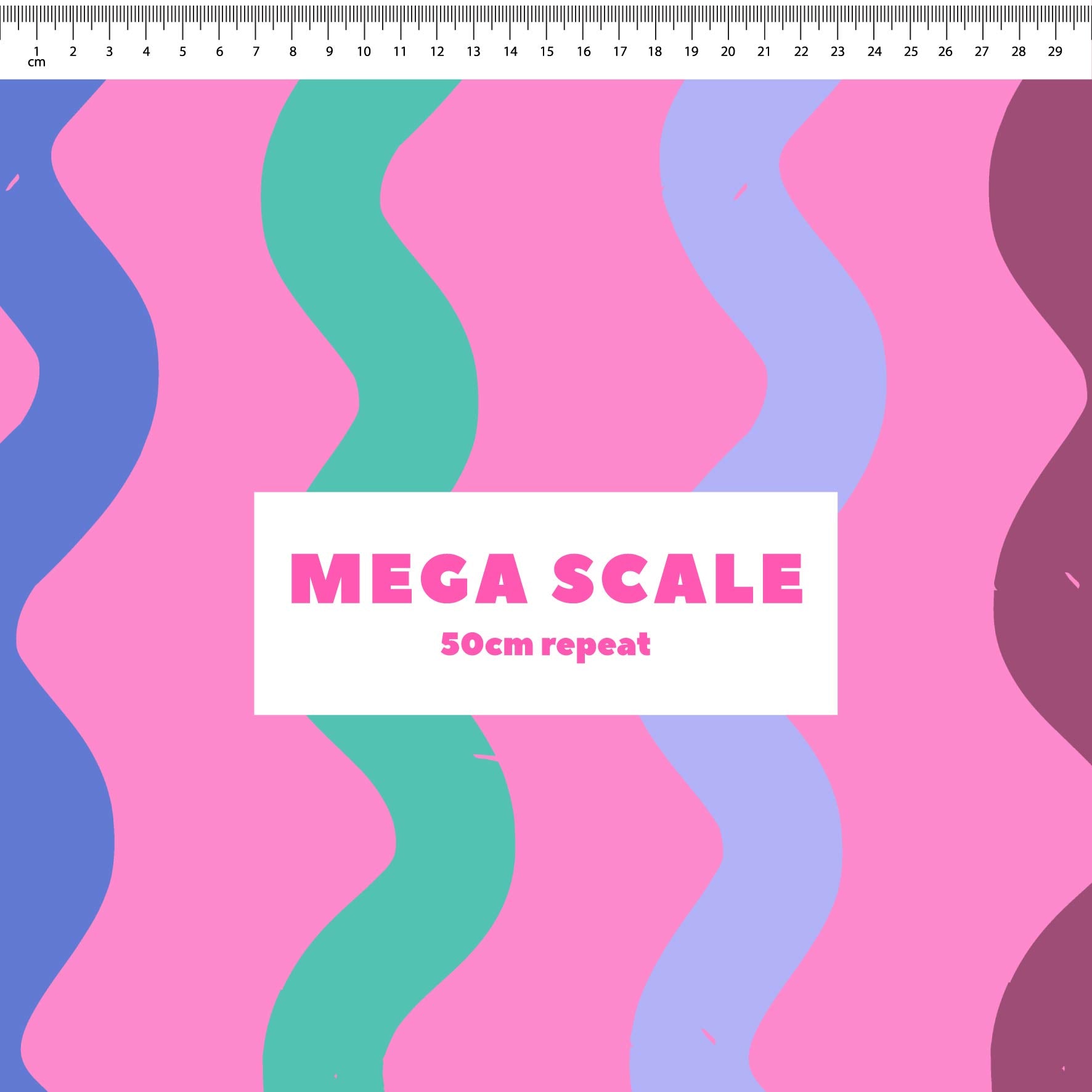 Squiggle Stripes (Pink) Preorder Fabric by New Kid Club