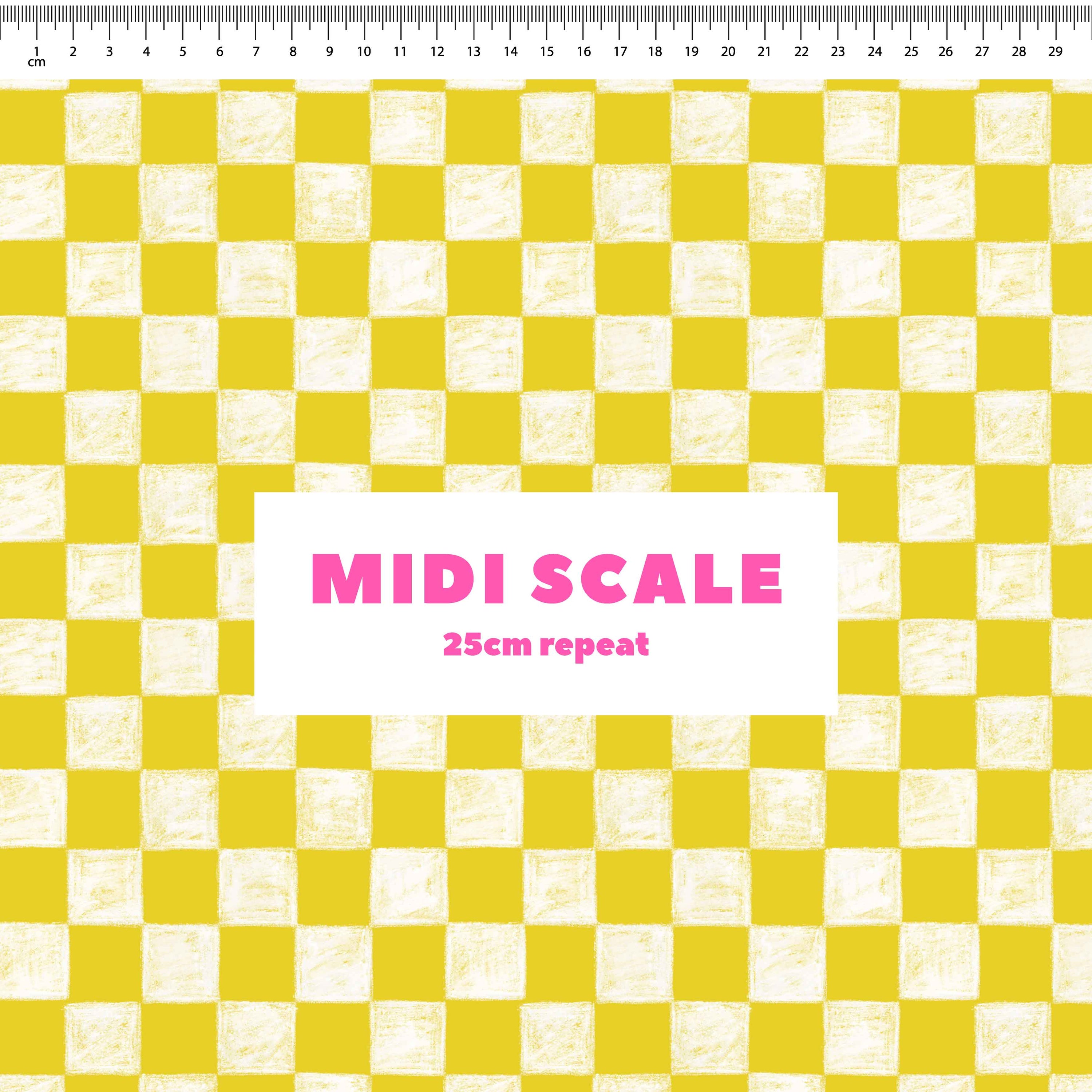 Sunshine Checkers Preorder Fabric by Milly + Mae