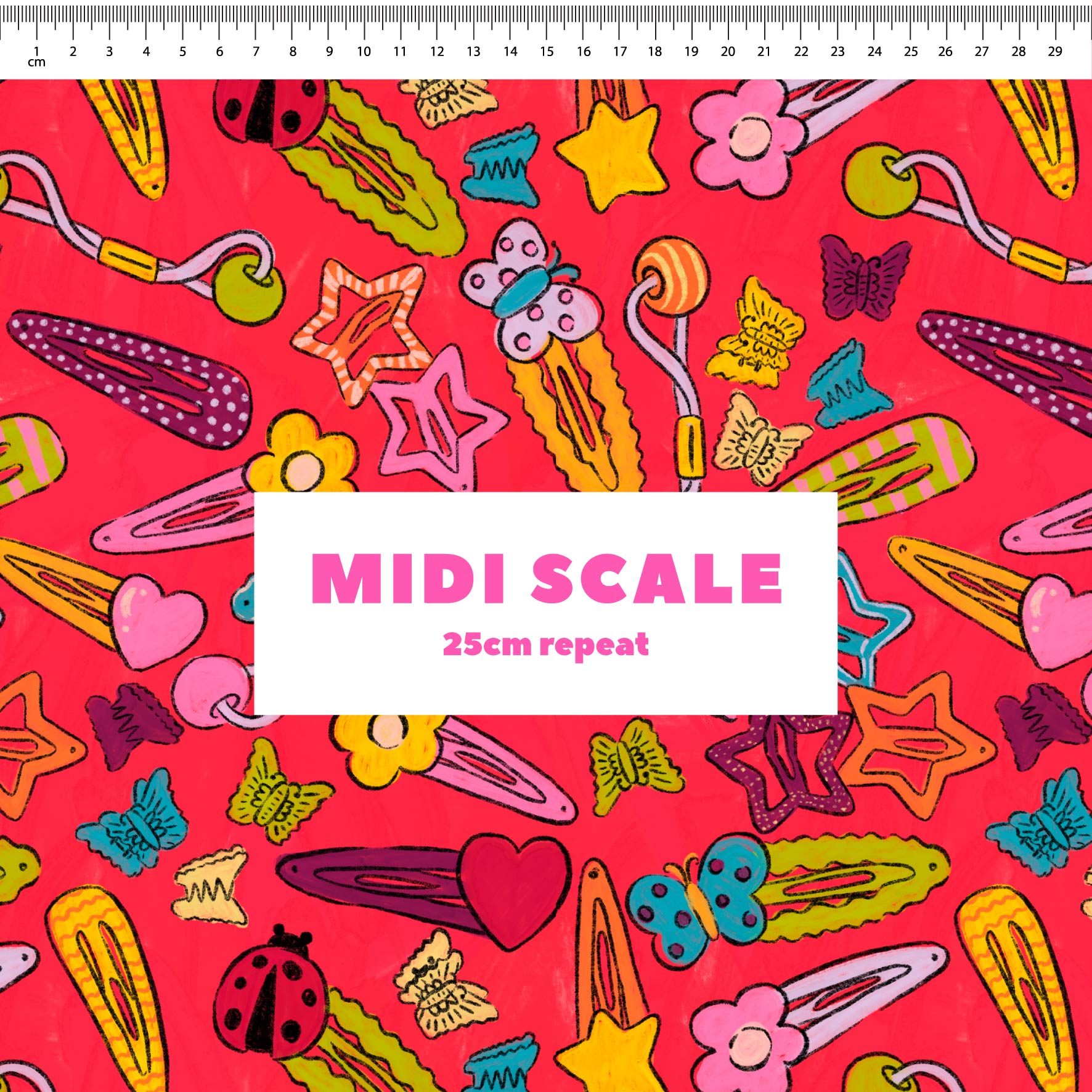 Preorder Fabric: Sweet Pea (Watermelon) | Carly B x TCC
