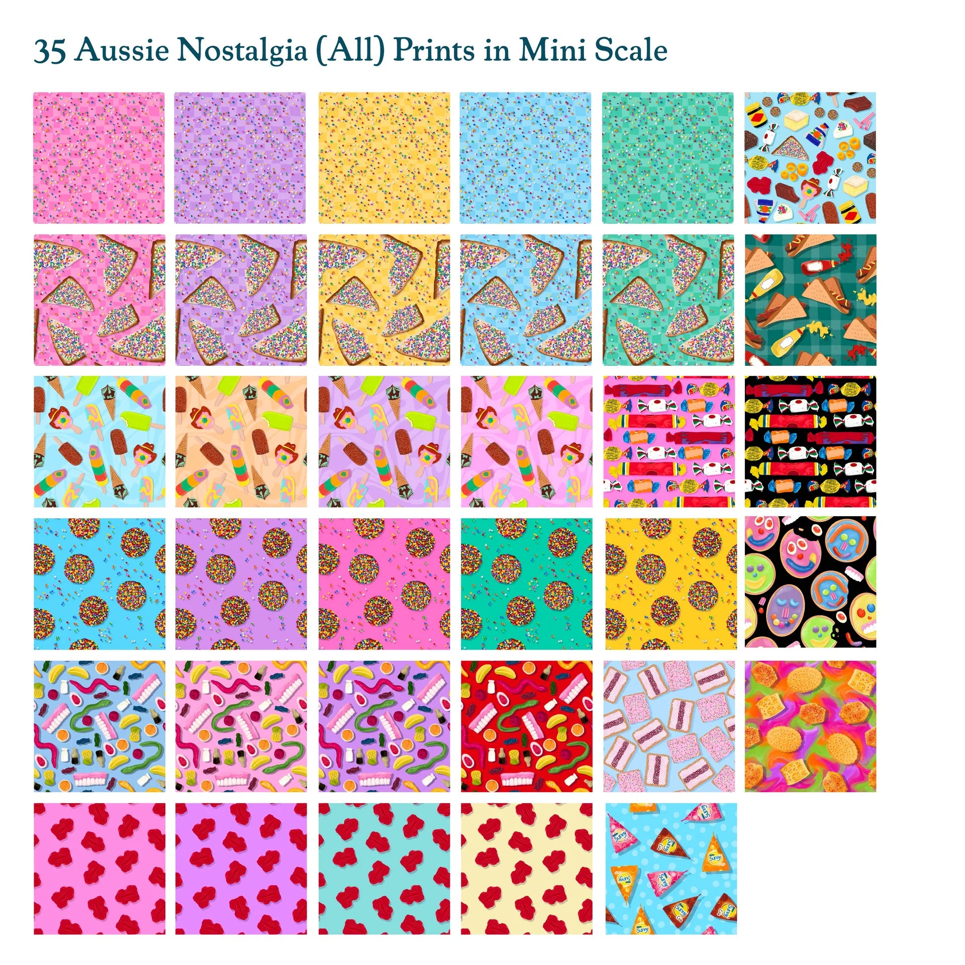 Aussie Nostalgia (All Colours) Fat Quarter Pack