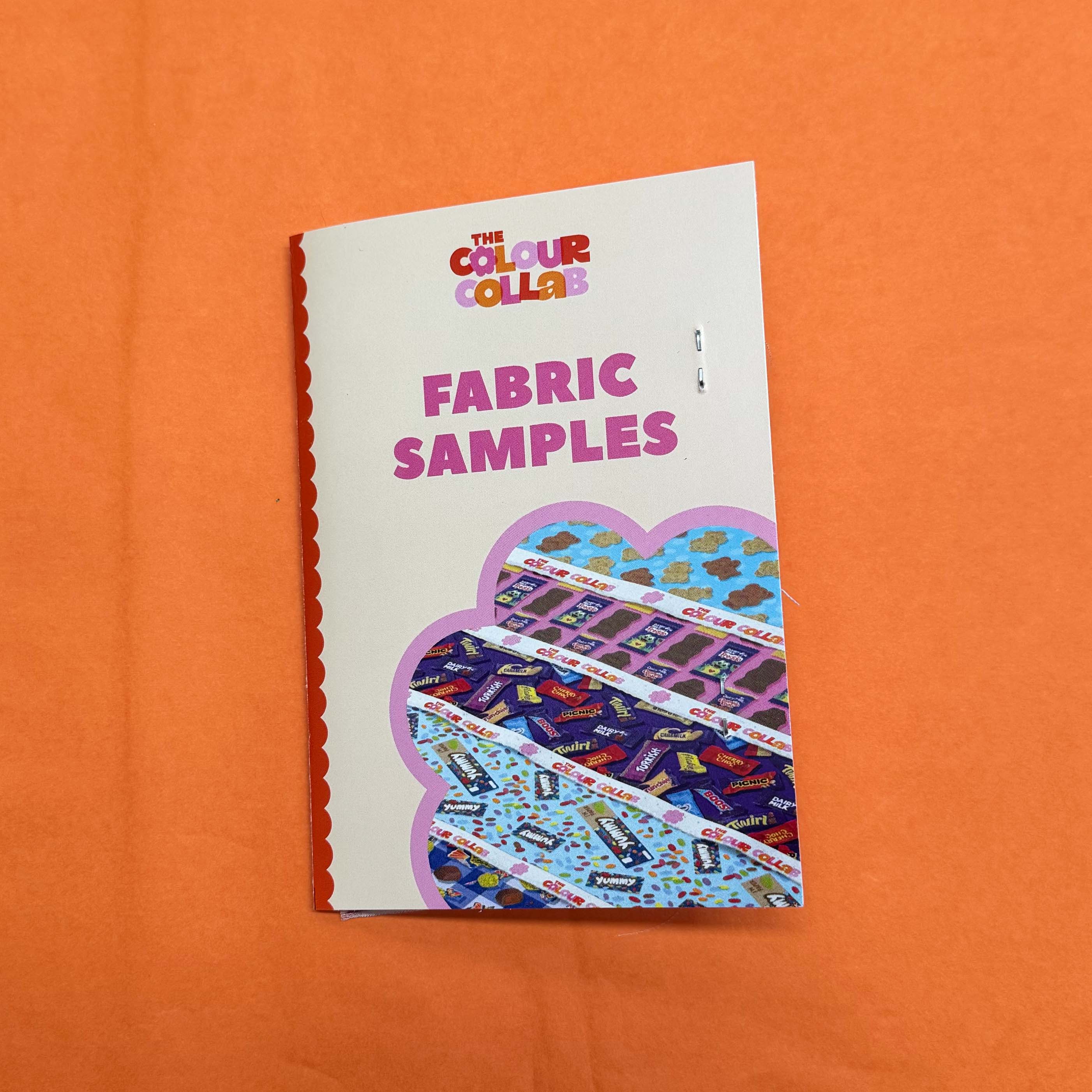 The Colour Collab fabric sample pack featuring all 21 fabric bases