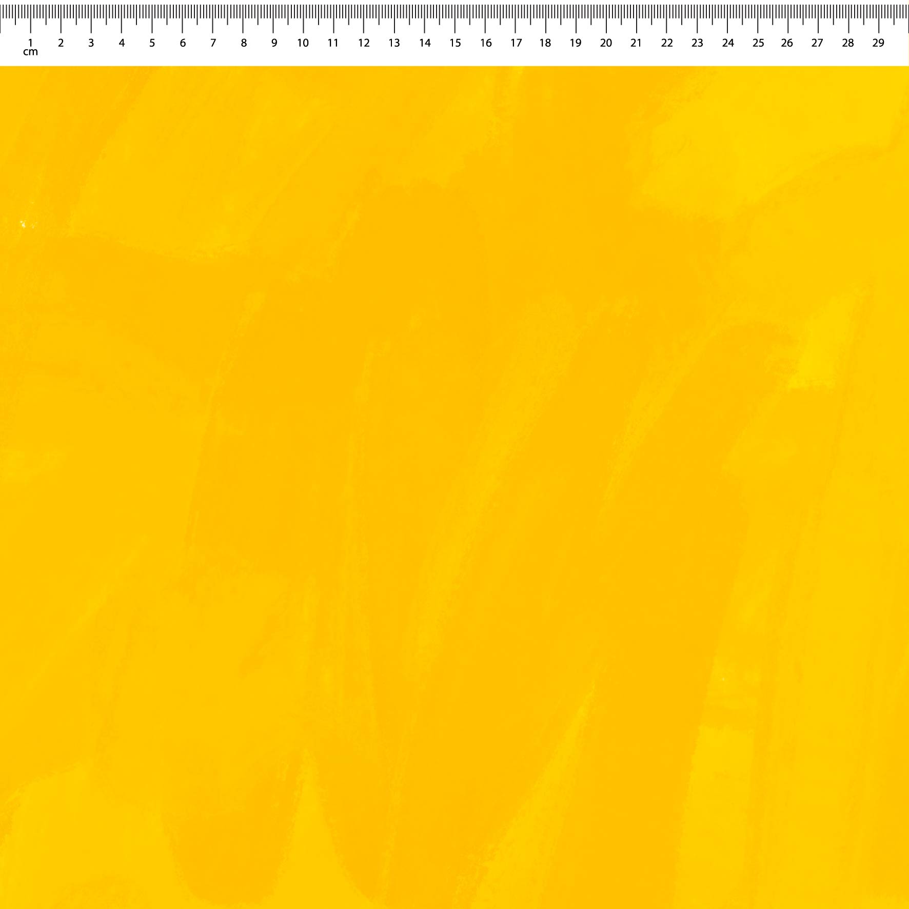 Plain Colour (The Happiest Yellow) printed cotton fabric by Carly B in 10cm Mini Scale