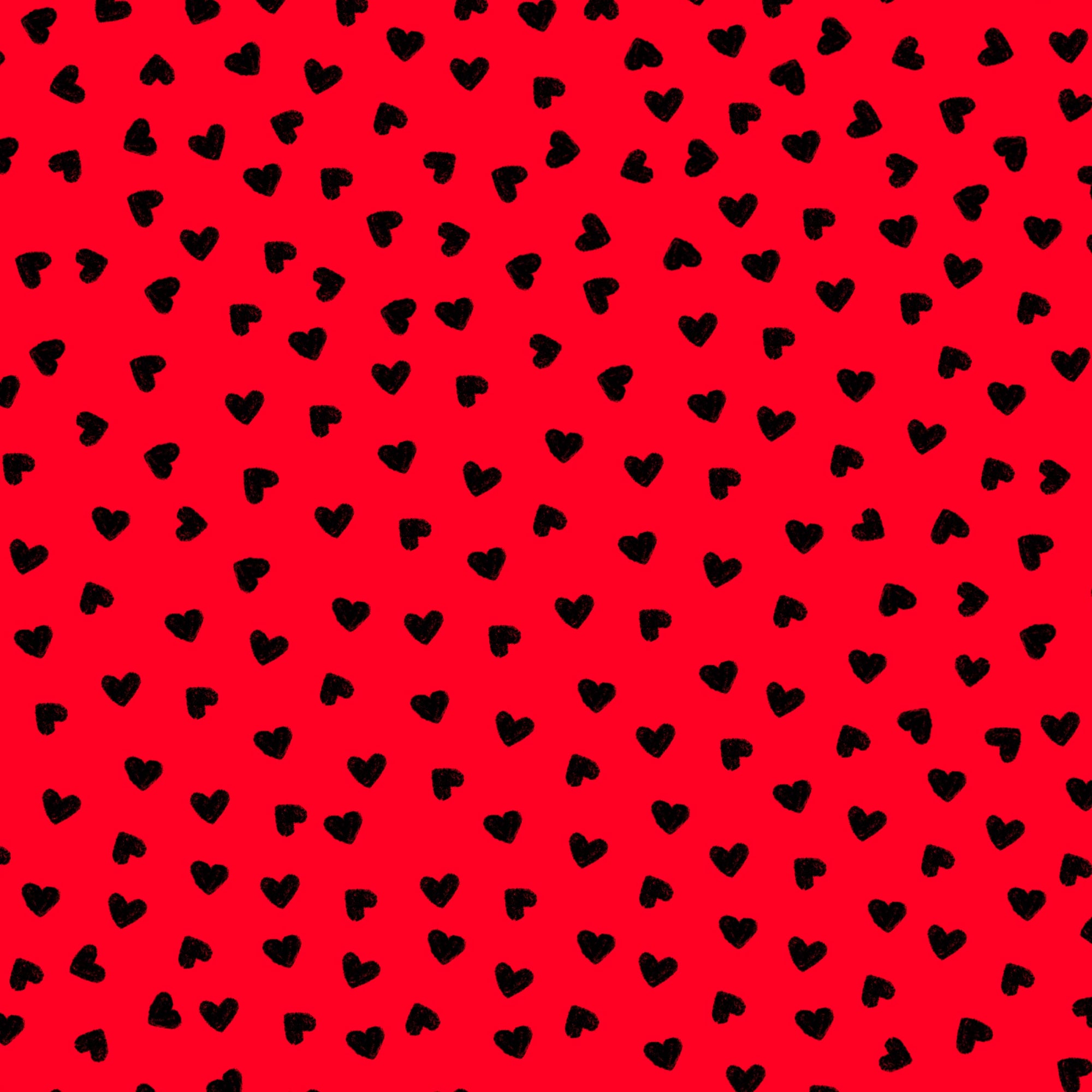 Preorder: Tiny Hearts (Black on Red)