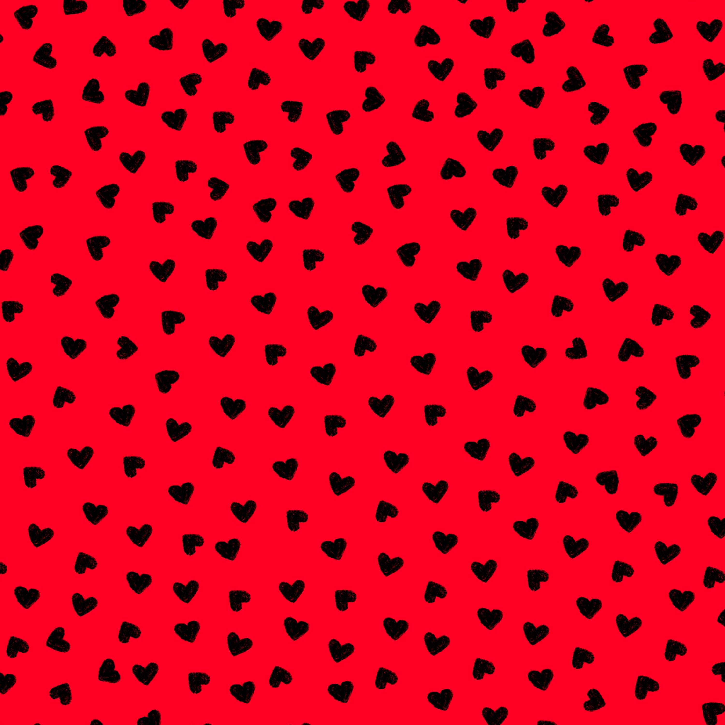Preorder: Tiny Hearts (Black on Red)