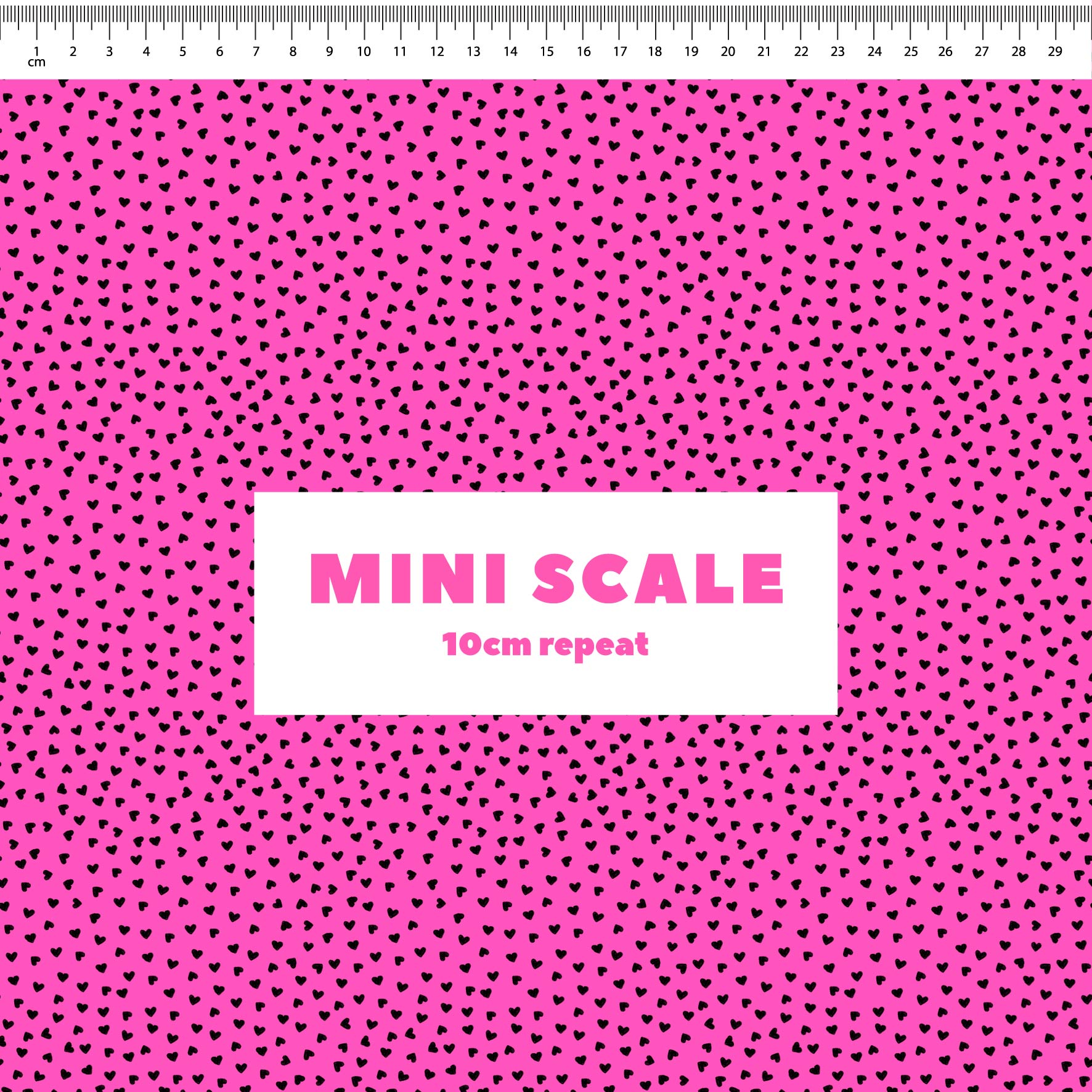 Preorder: Tiny Hearts (Black on Pink)