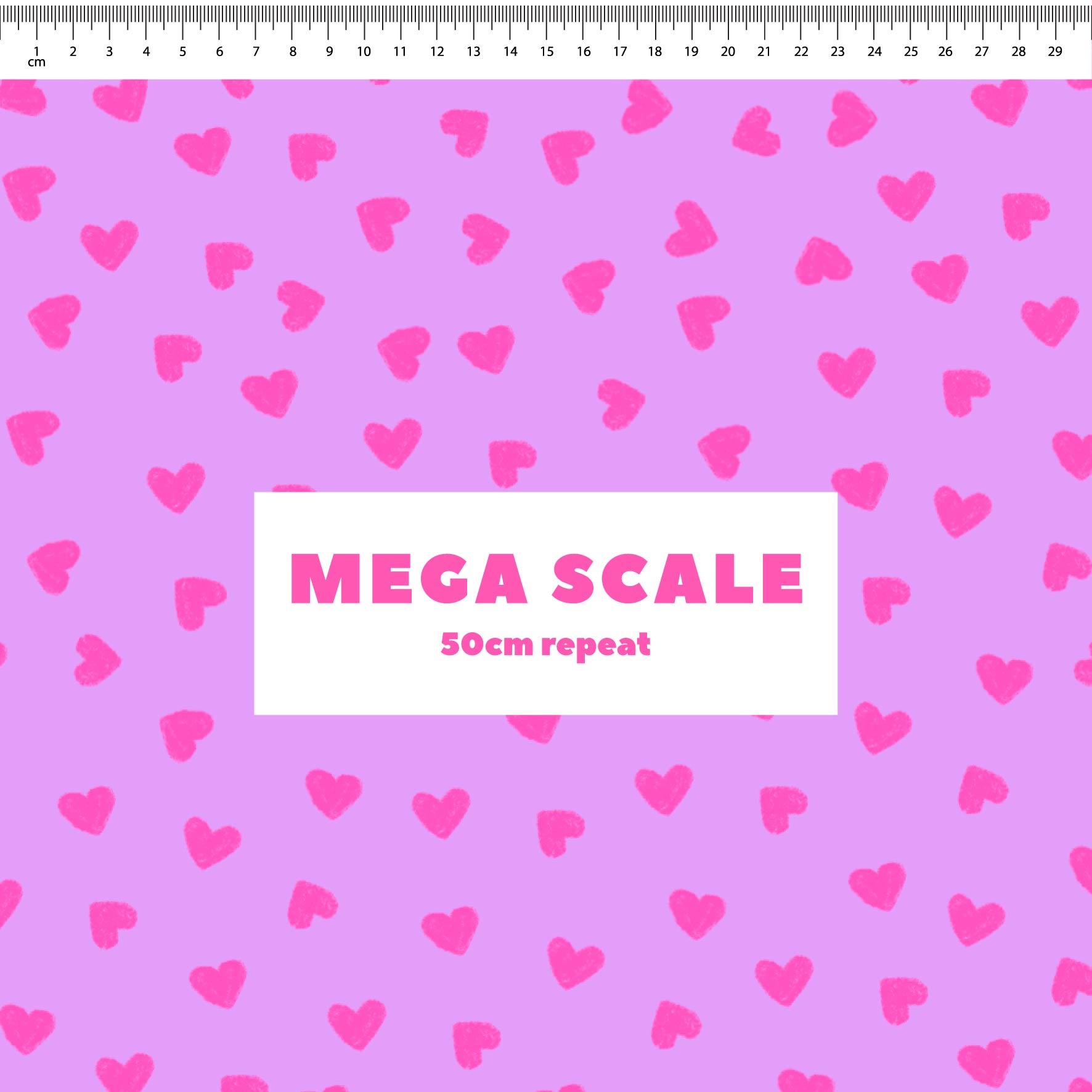 Preorder: Tiny Hearts (Pink on Purple)