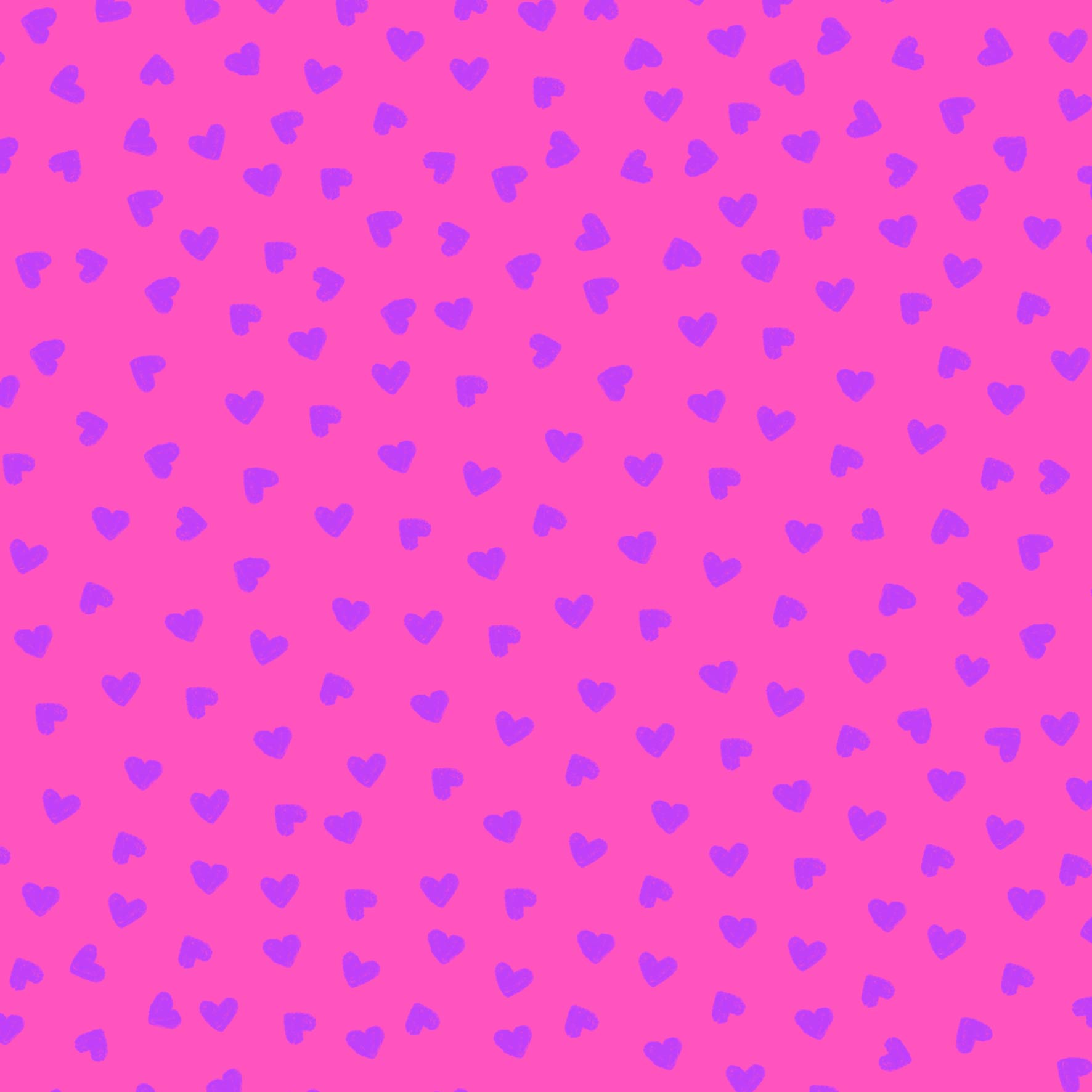 Preorder: Tiny Hearts (Purple on Pink)