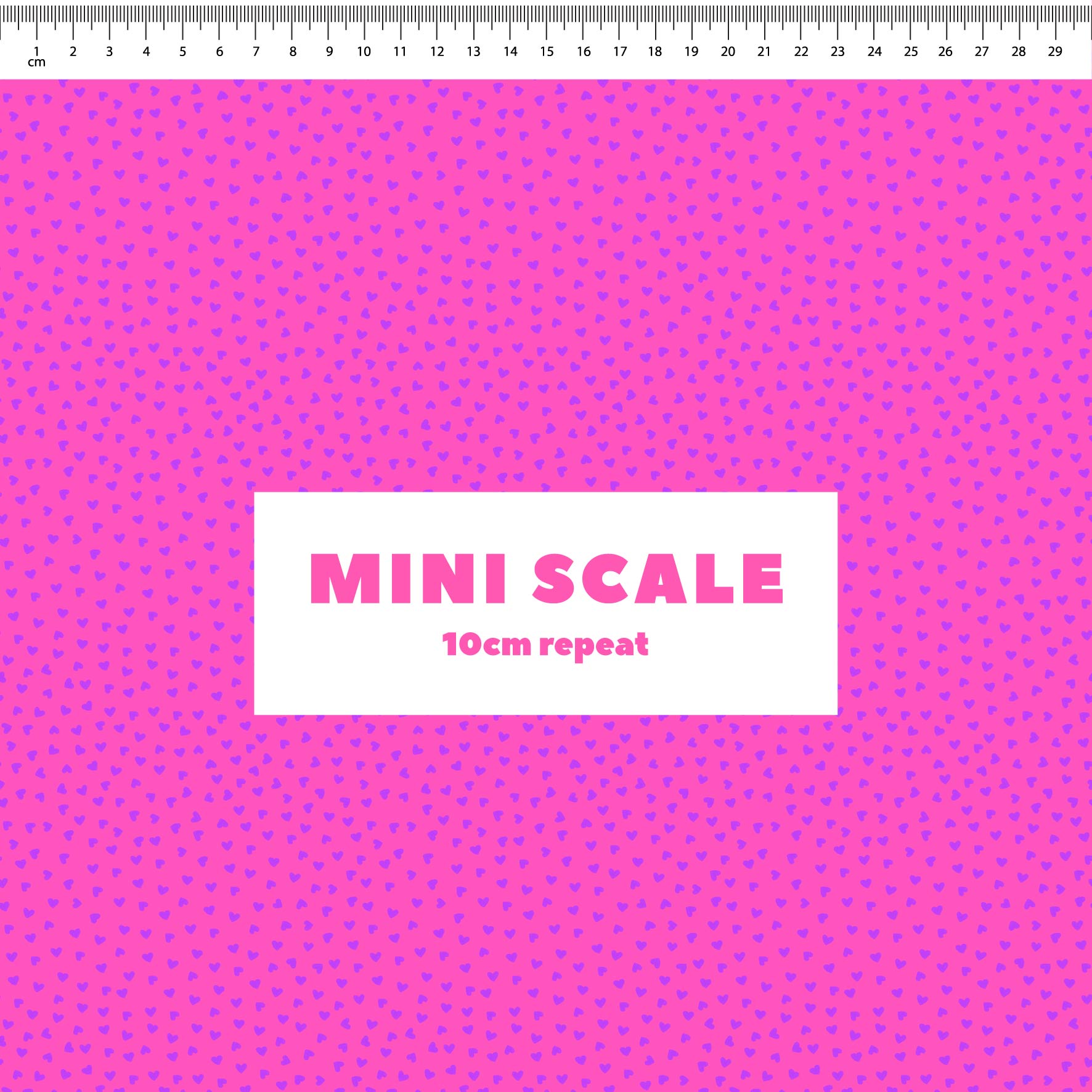 Preorder: Tiny Hearts (Purple on Pink)