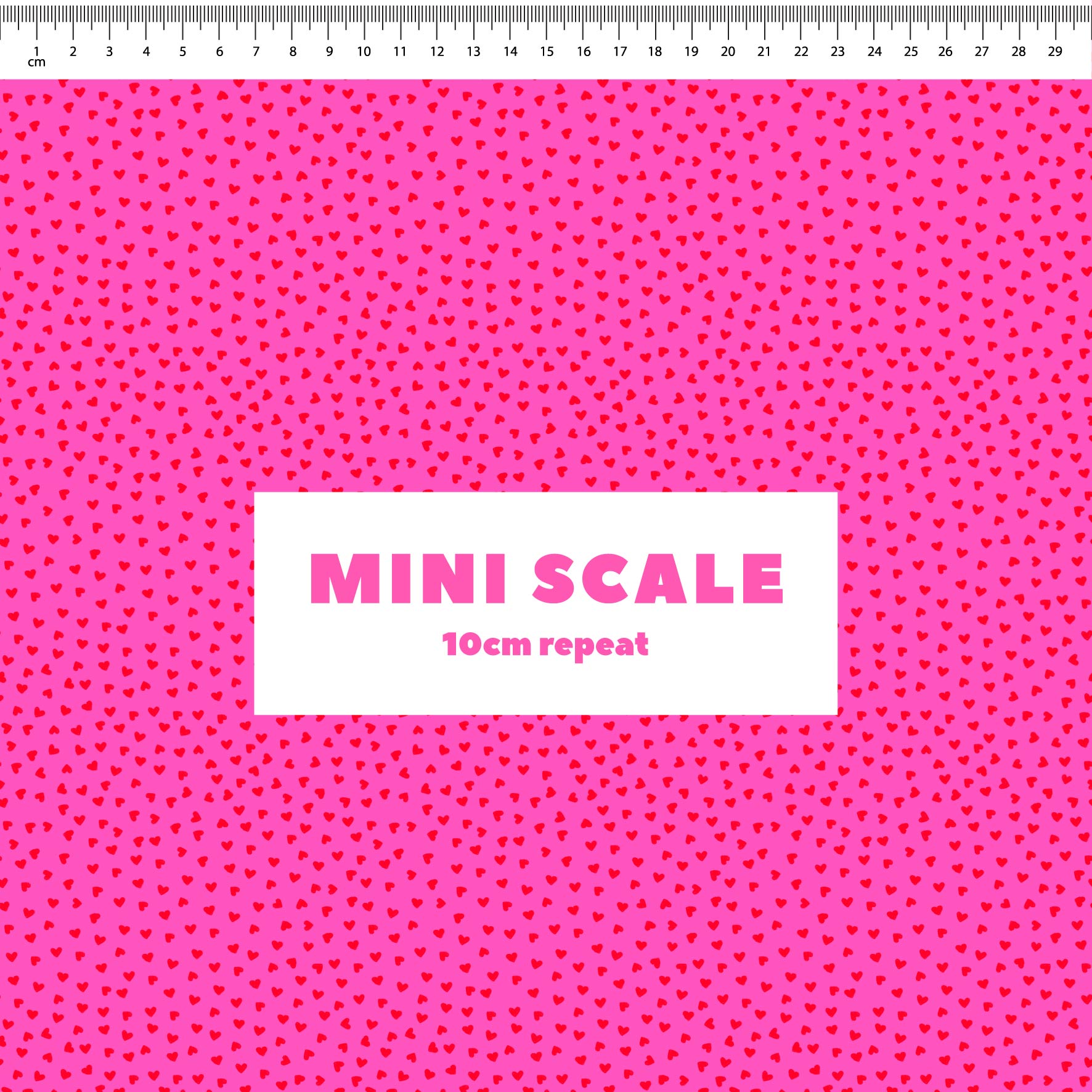 Preorder: Tiny Hearts (Red on Pink)