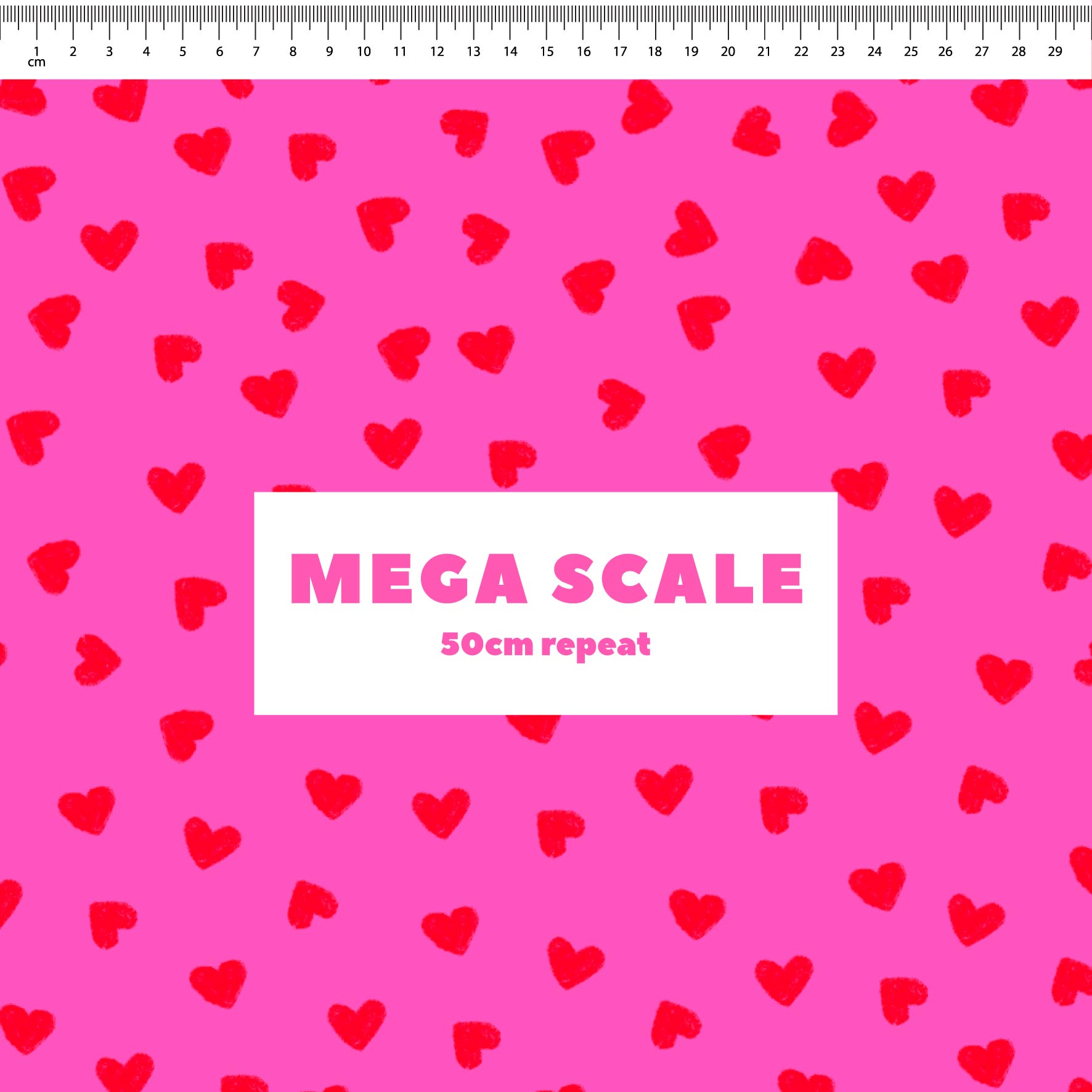 Preorder: Tiny Hearts (Red on Pink)