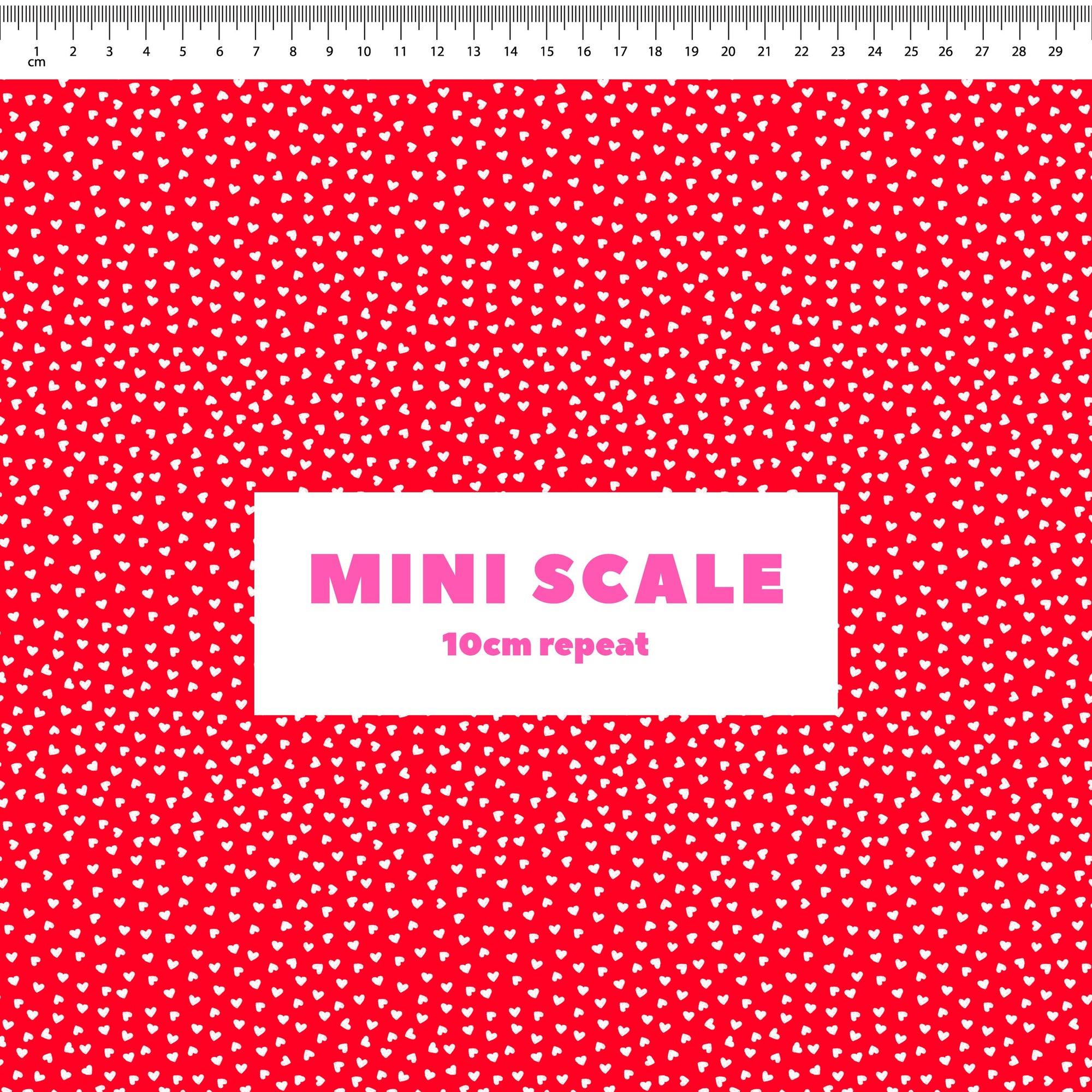 Preorder: Tiny Hearts (White on Red)