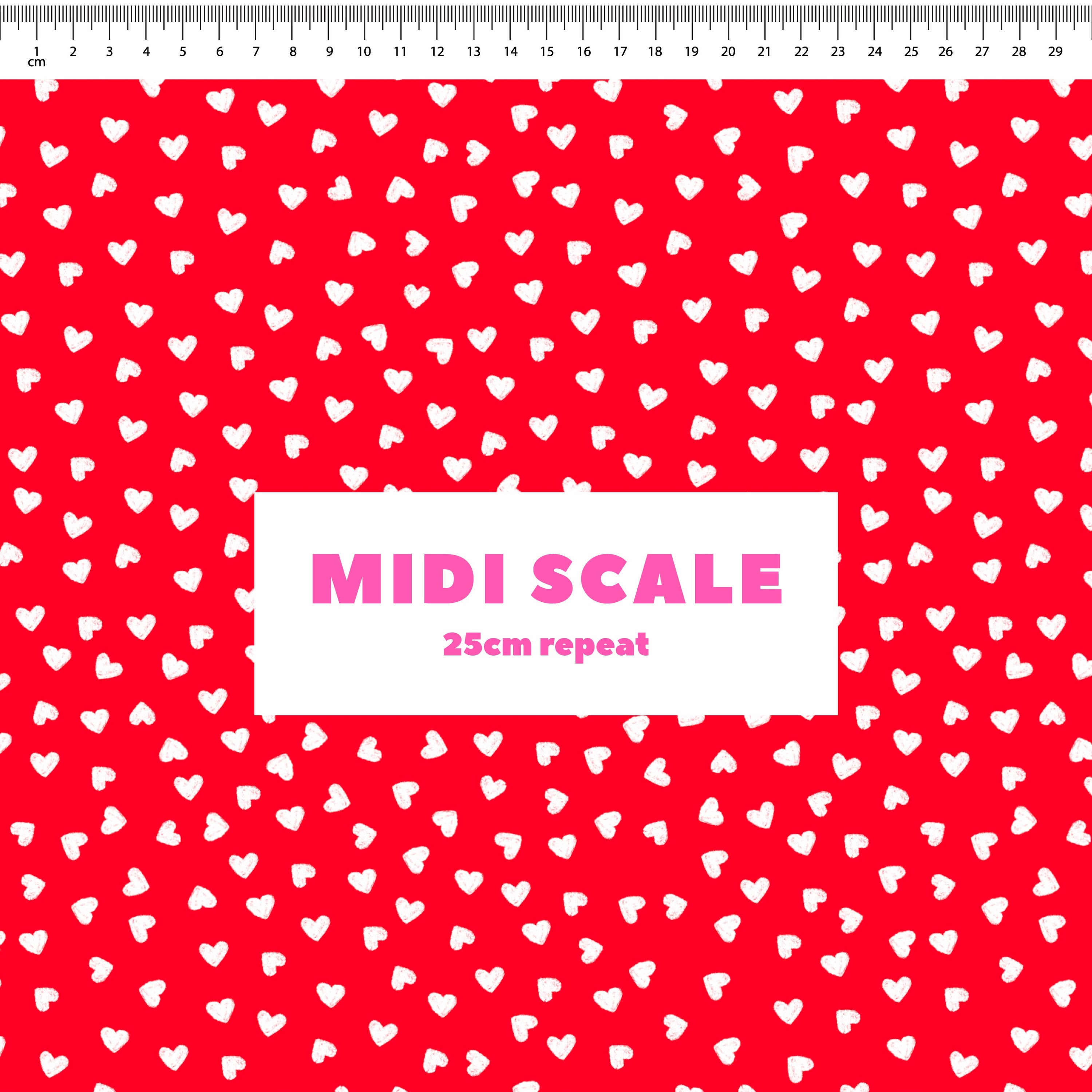 Preorder: Tiny Hearts (White on Red)