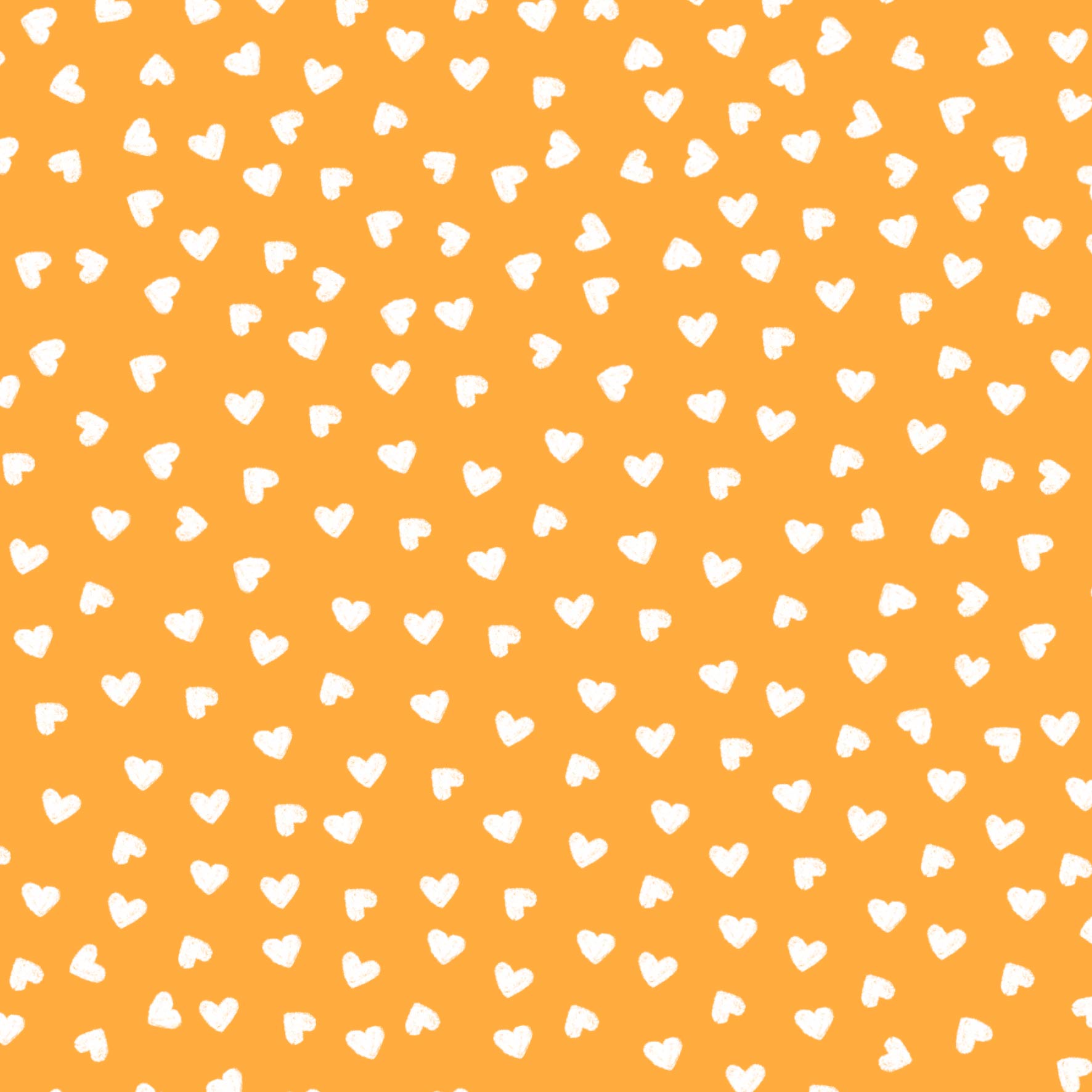Preorder: Tiny Hearts (White on Orange)