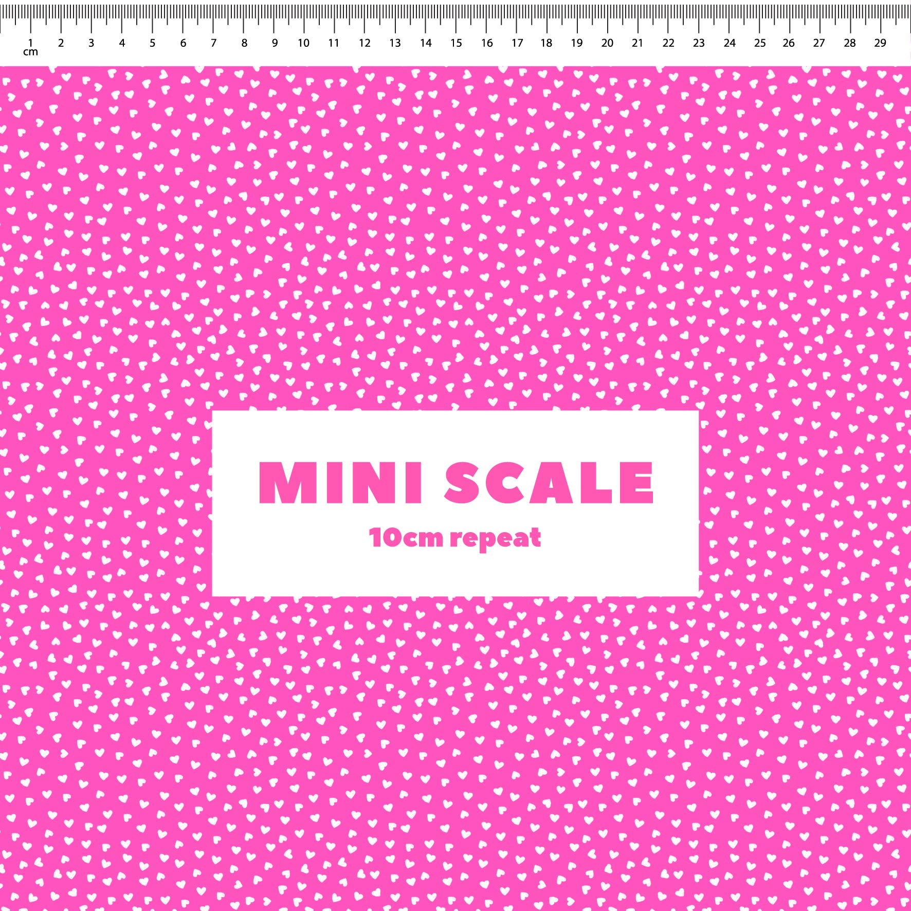 Preorder: Tiny Hearts (White on Pink)