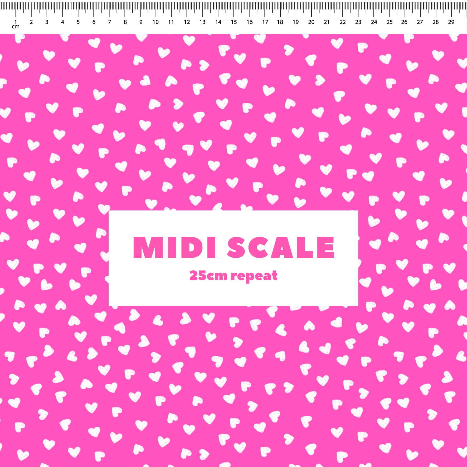 Preorder: Tiny Hearts (White on Pink)