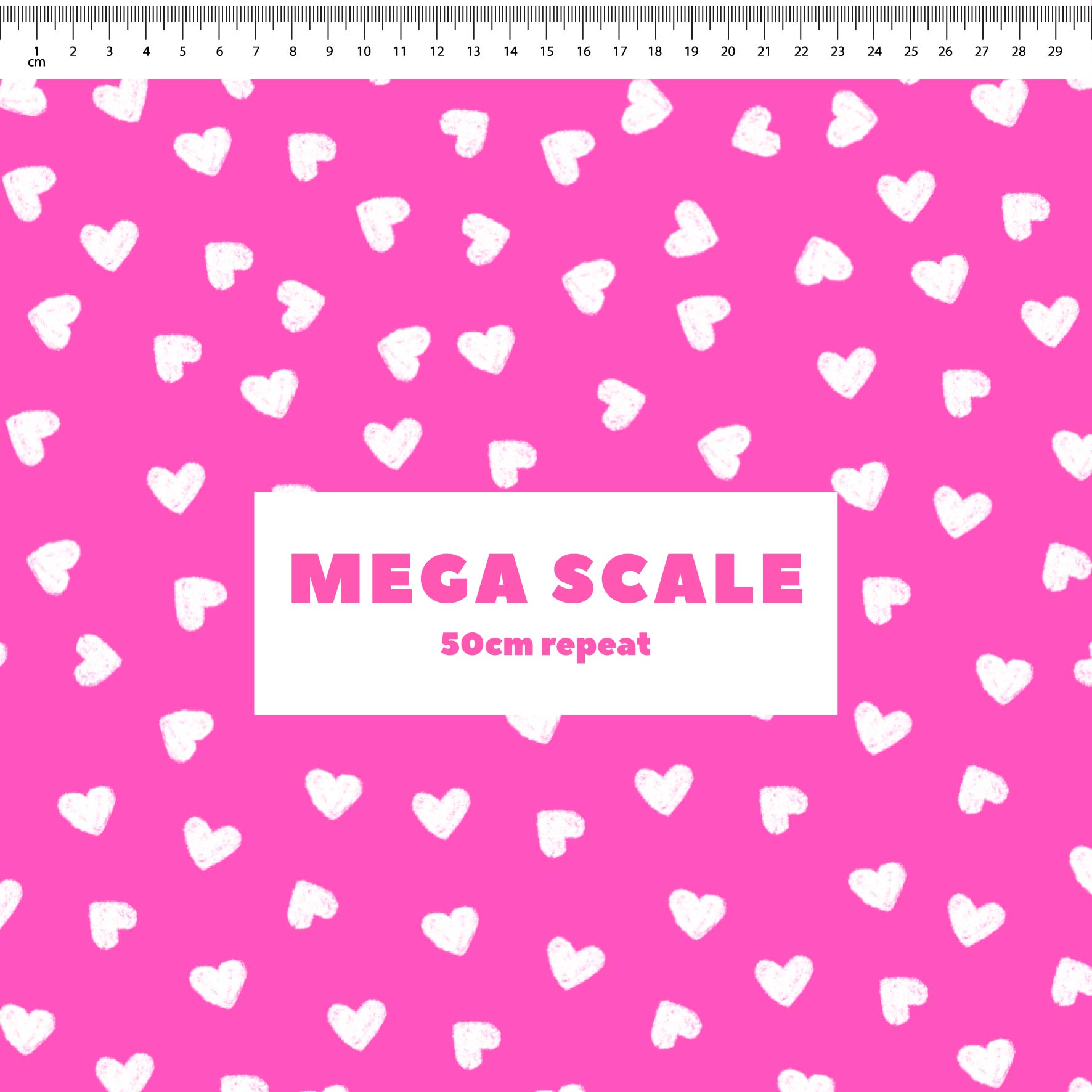 Preorder: Tiny Hearts (White on Pink)