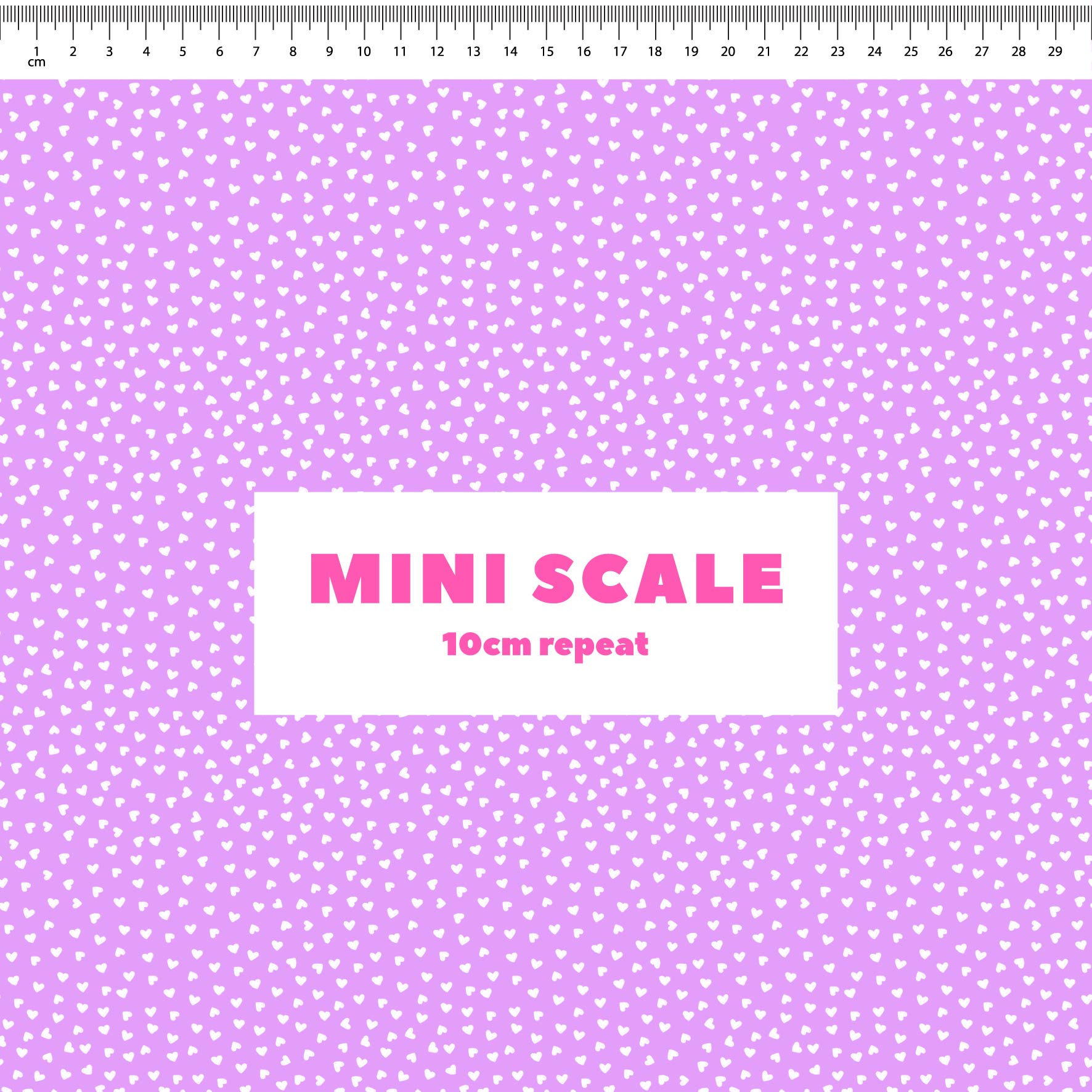 Preorder: Tiny Hearts (White on Purple)