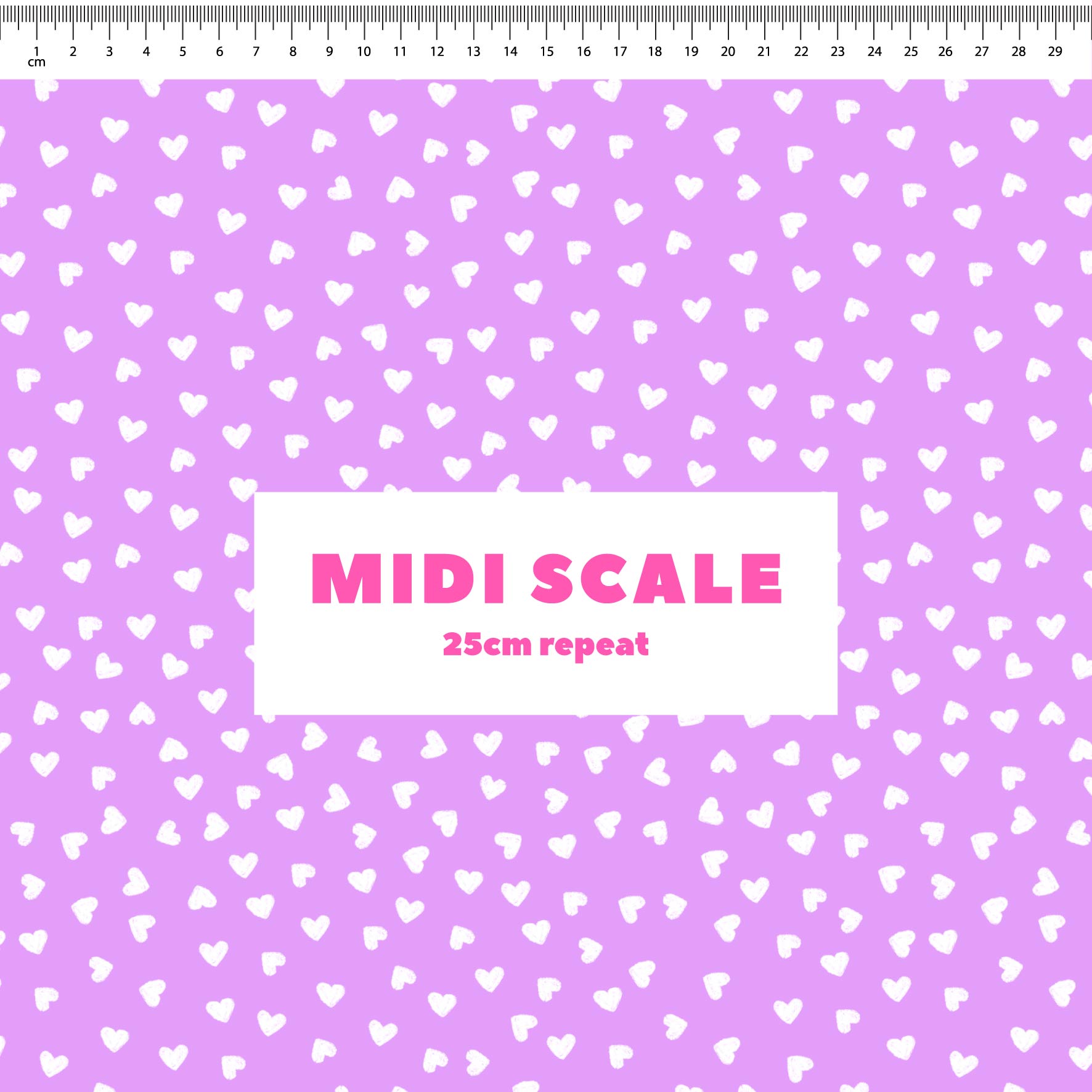 Preorder: Tiny Hearts (White on Purple)