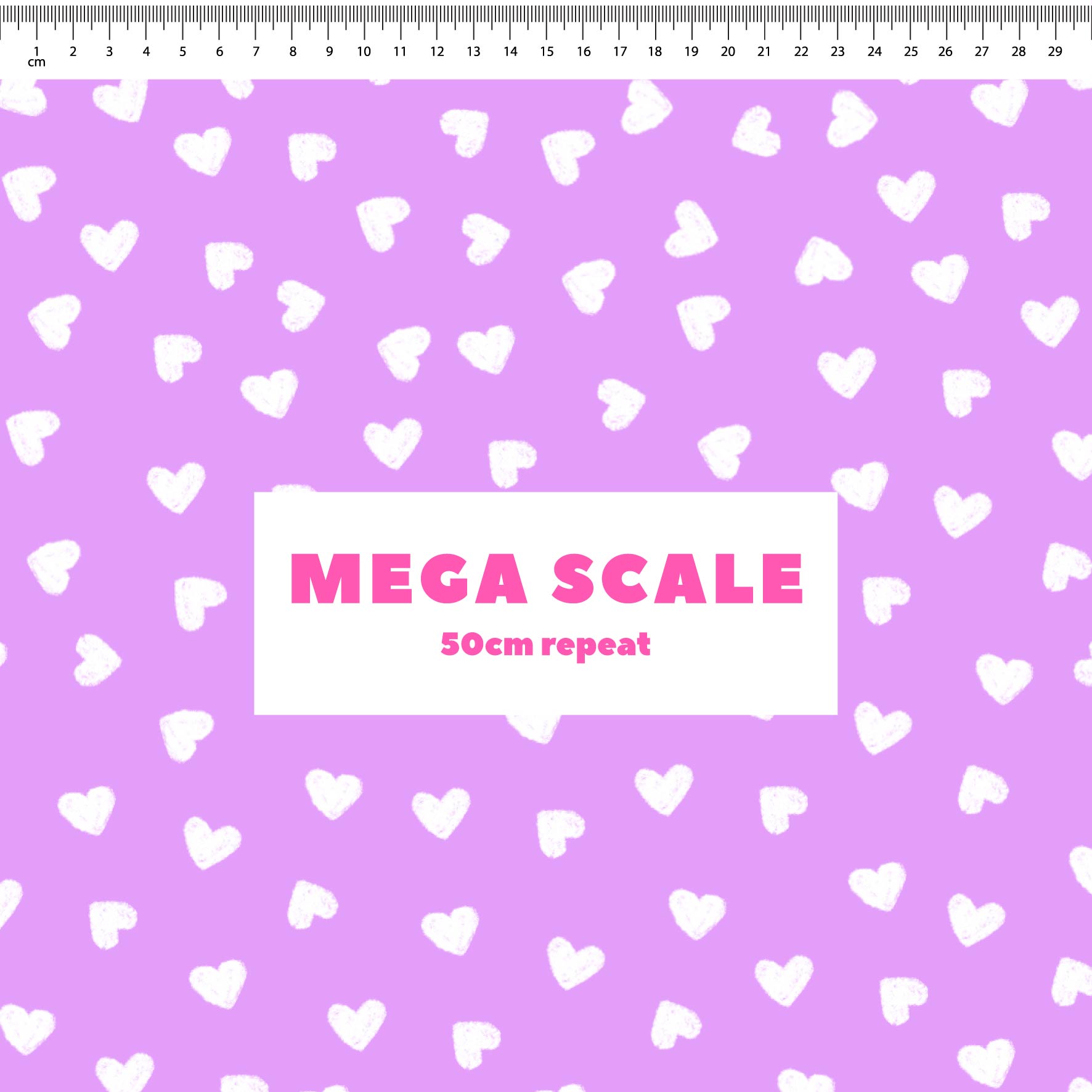 Preorder: Tiny Hearts (White on Purple)