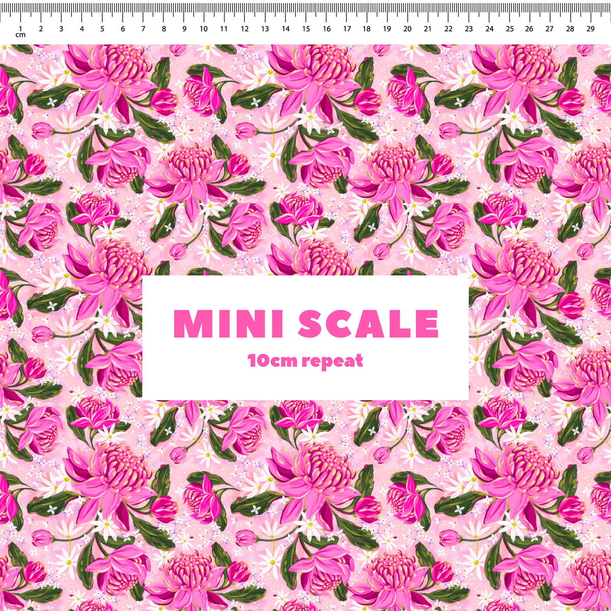 Waratah Meadow Preorder Fabric by Milly + Mae