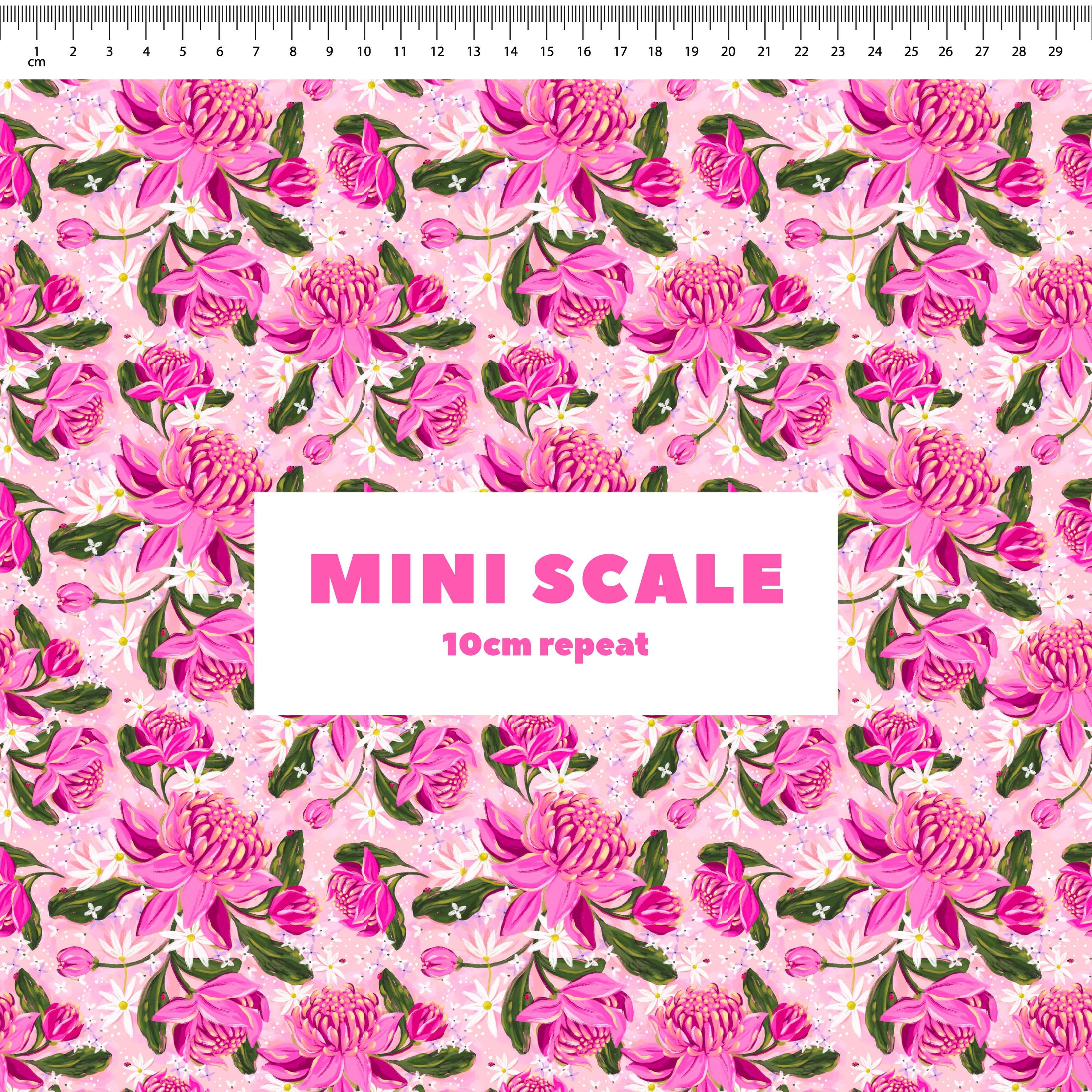 Waratah Meadow Preorder Fabric by Milly + Mae
