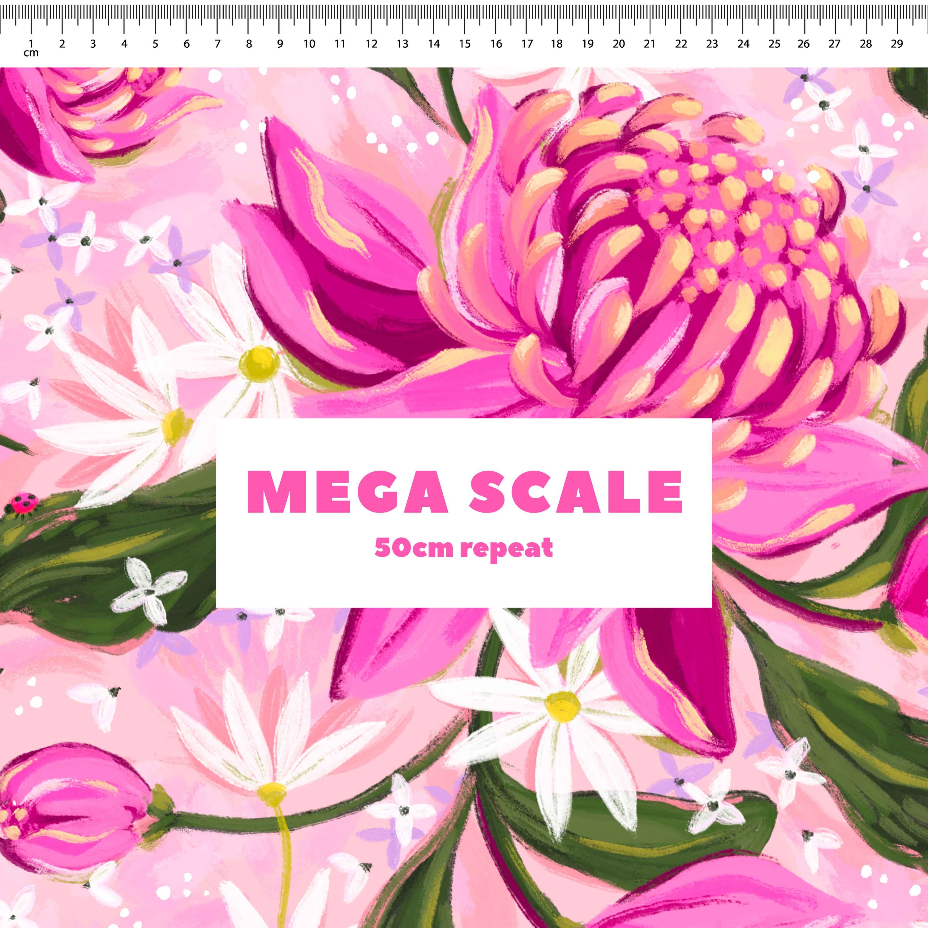 Waratah Meadow Preorder Fabric by Milly + Mae