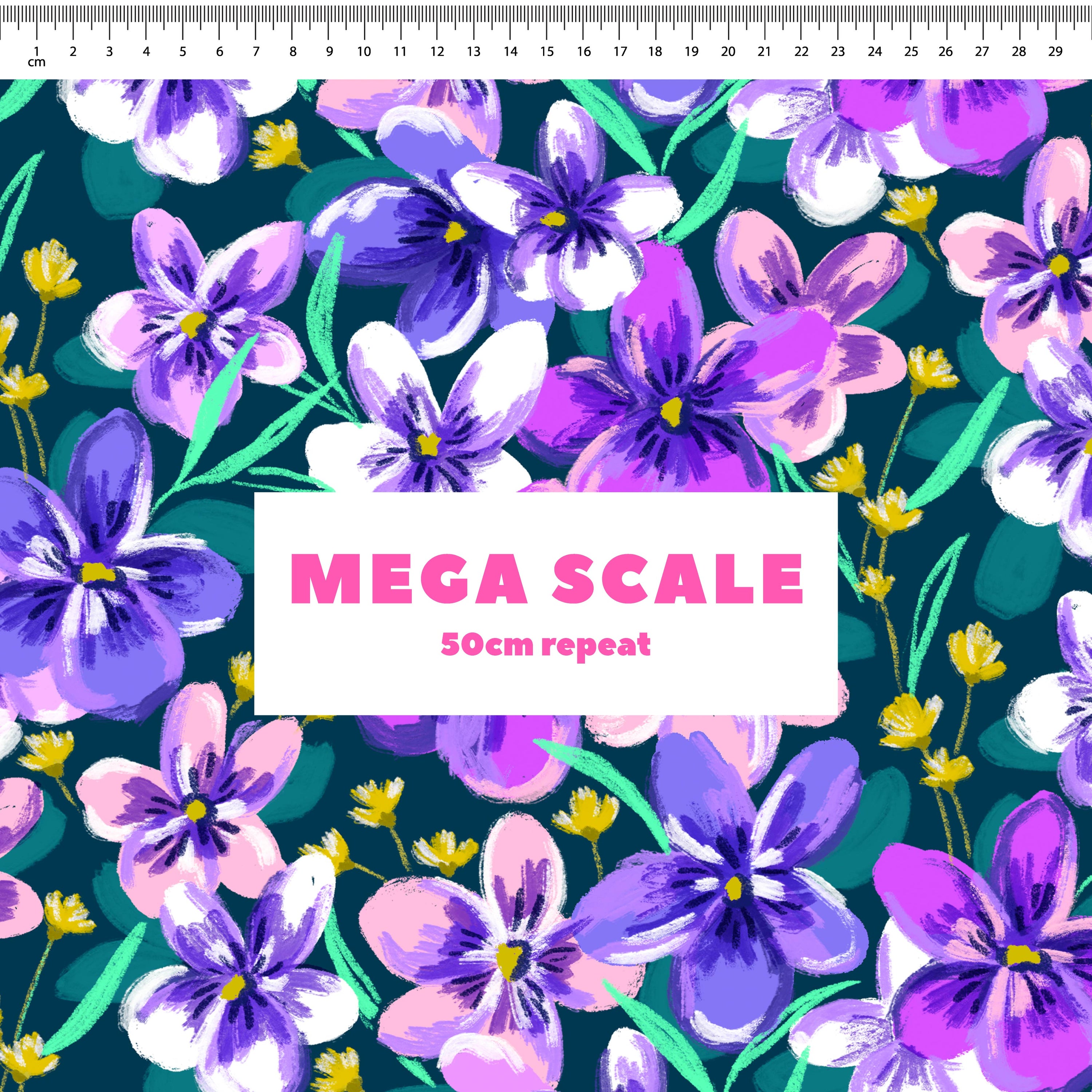 Wild Violets Preorder Fabric by Milly + Mae