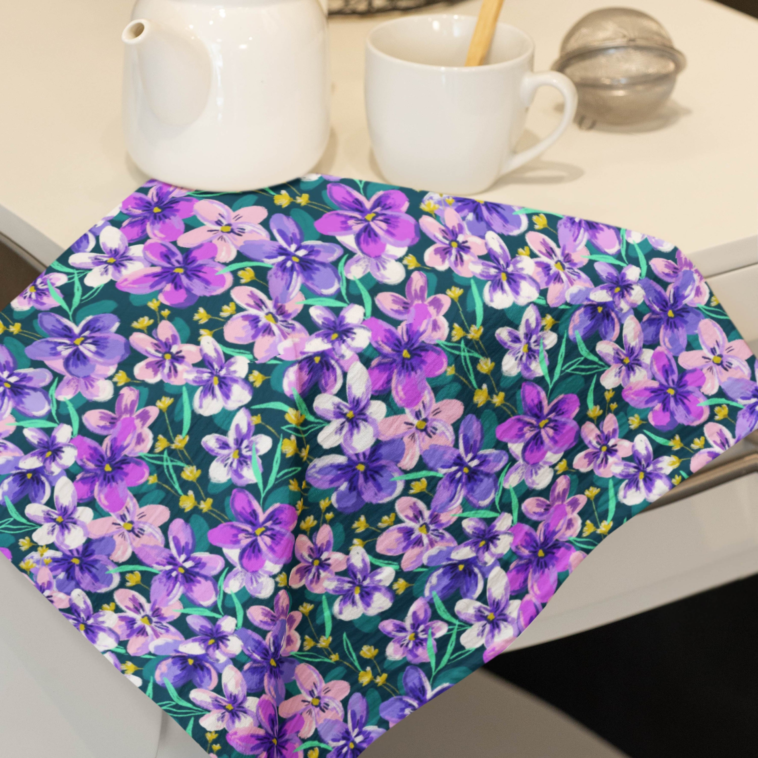 Wild Violets Preorder Fabric by Milly + Mae