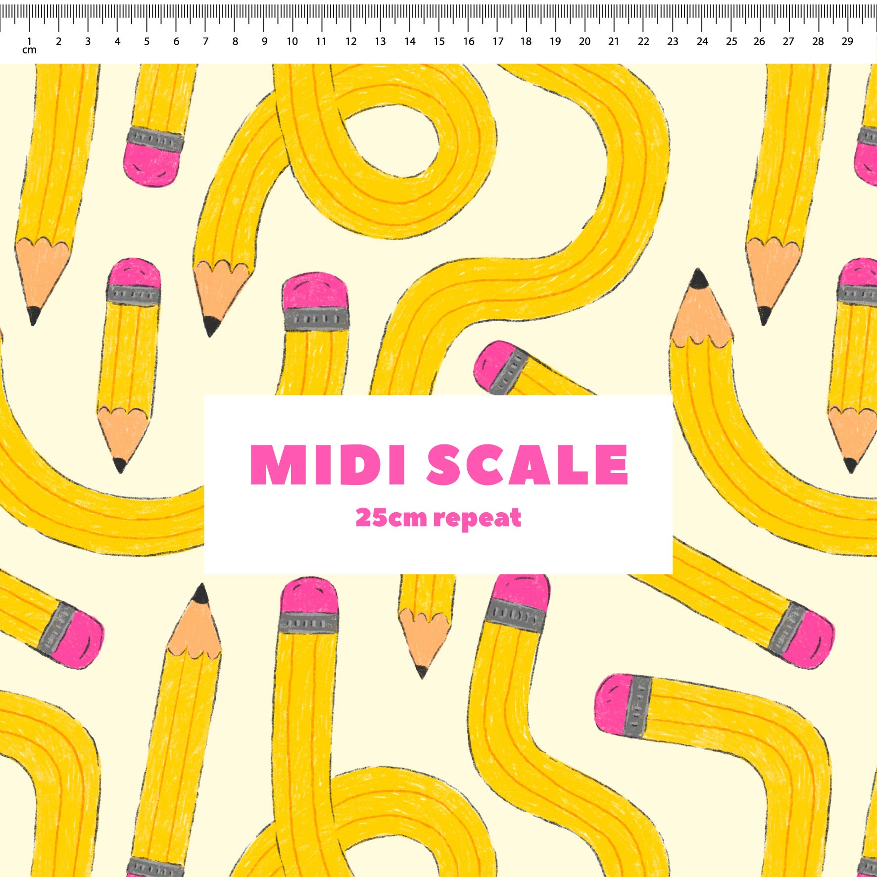 Preorder: Wonky Pencils (Light Yellow)