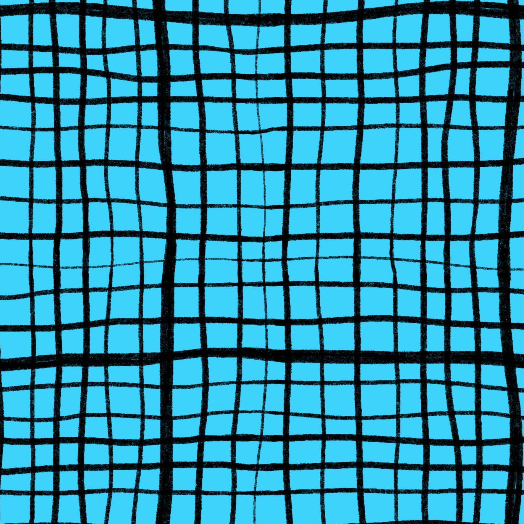 Preorder: Wonky Plaid (Black on Light Blue)