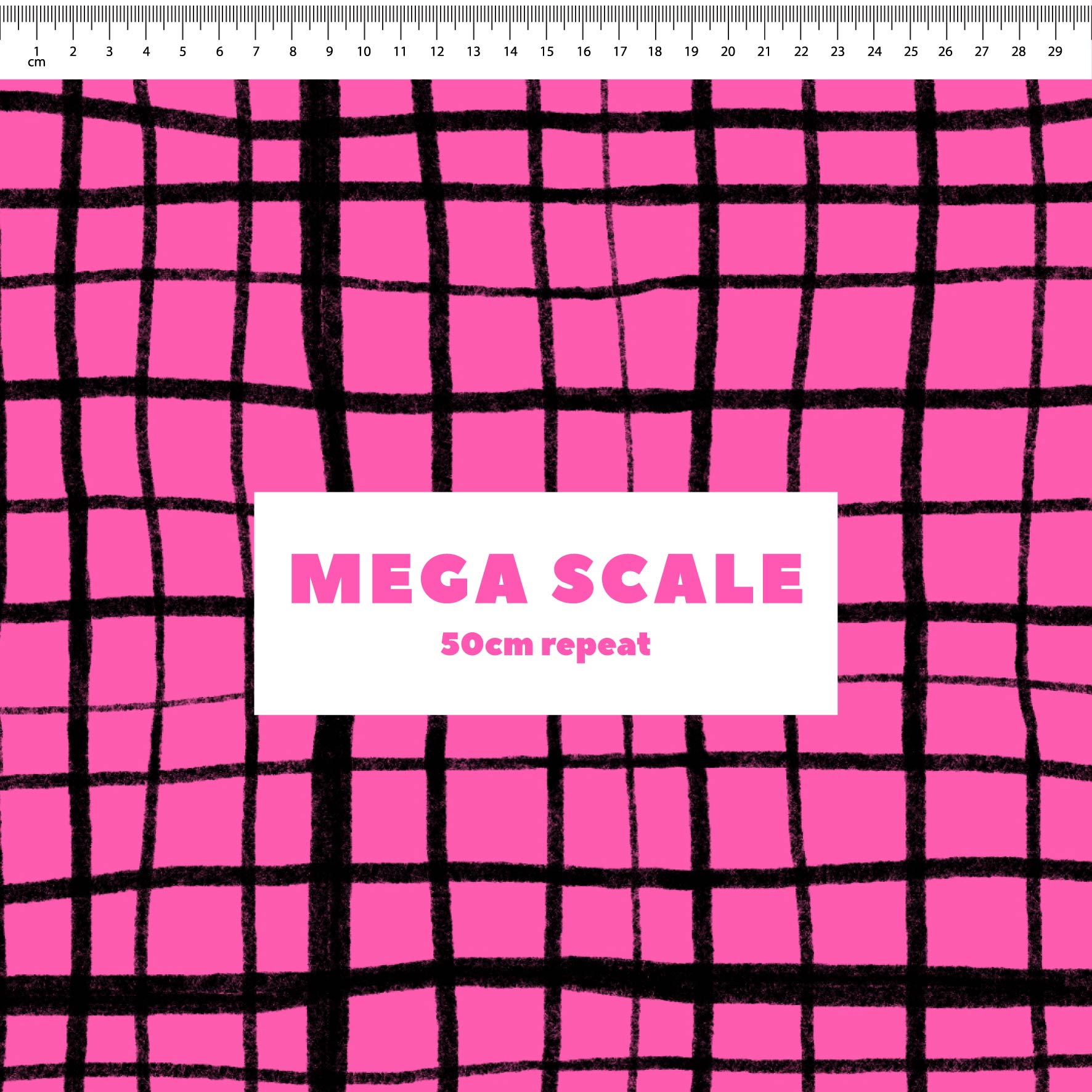 Preorder: Wonky Plaid (Black on Pink)