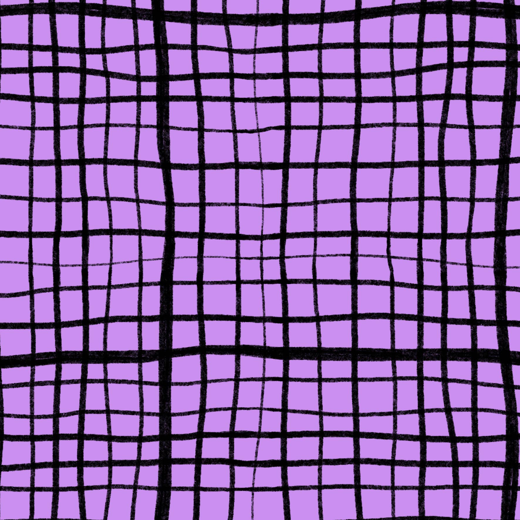 Preorder: Wonky Plaid (Black on Purple)