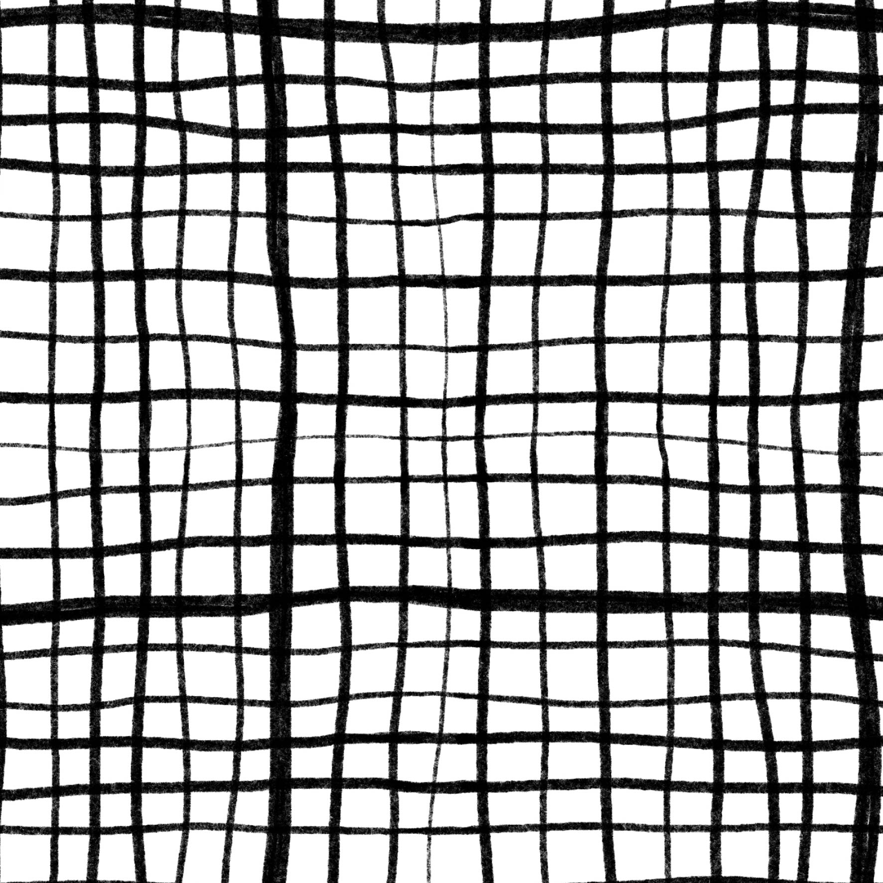 Preorder: Wonky Plaid (Black on White)