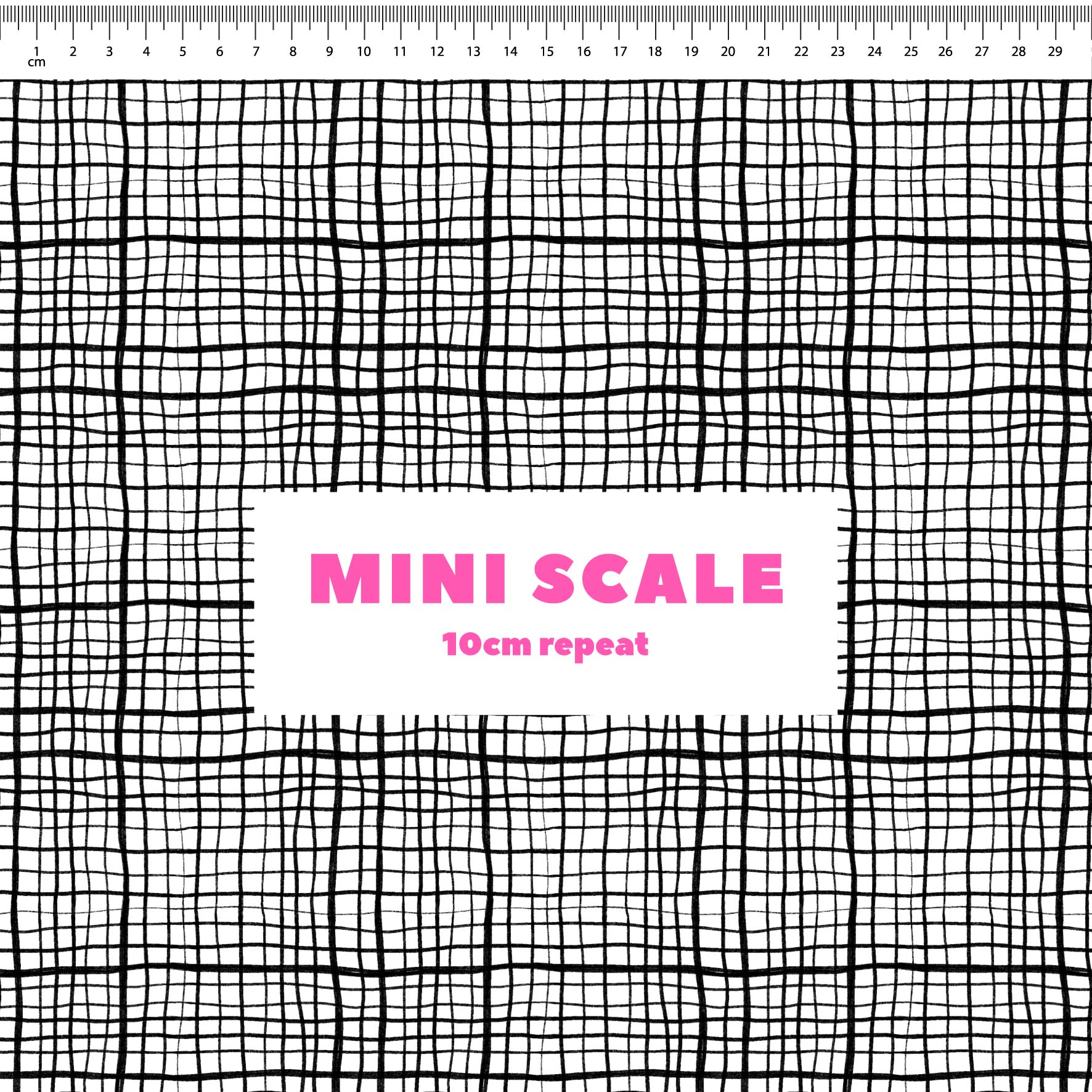 Preorder: Wonky Plaid (Black on White)