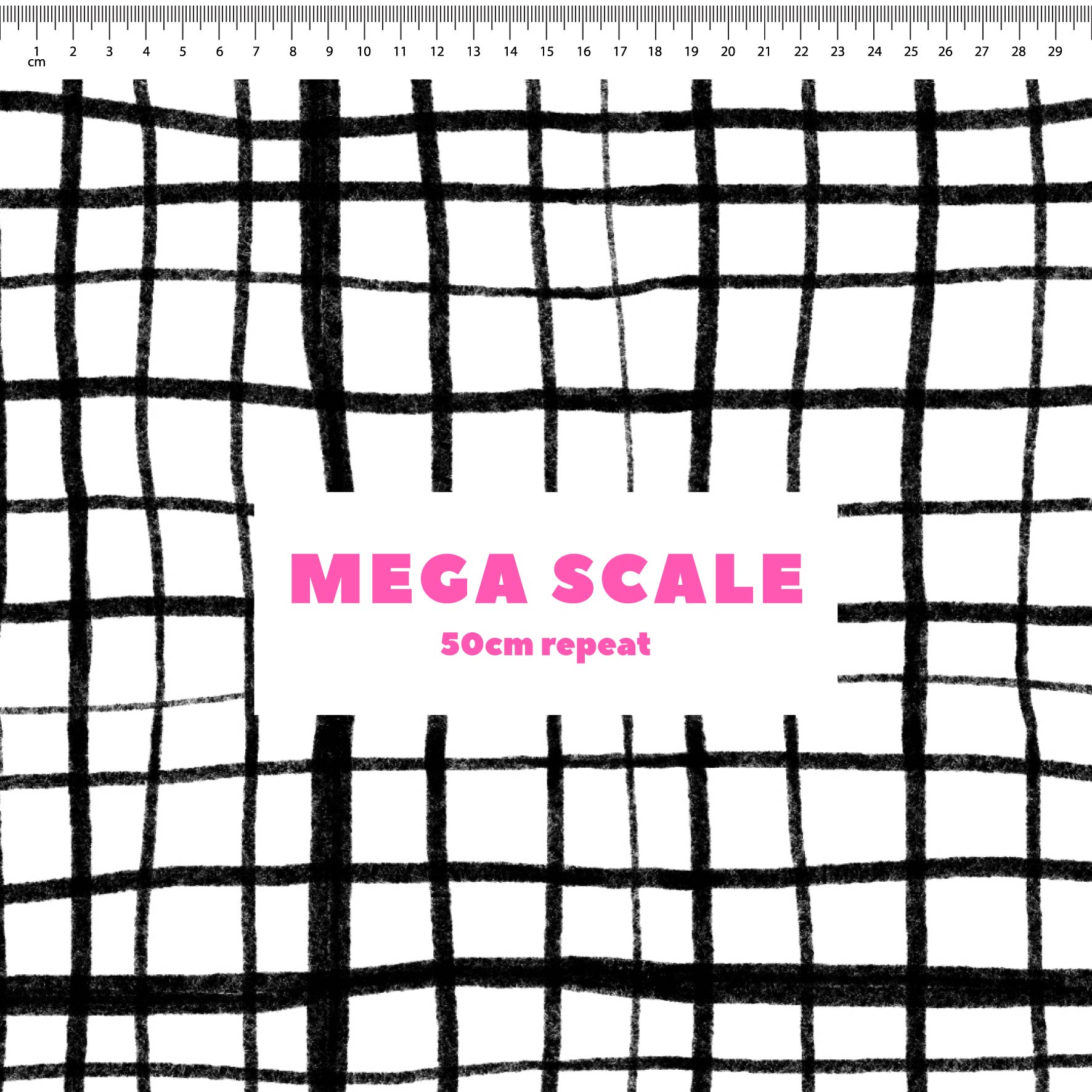 Preorder: Wonky Plaid (Black on White)