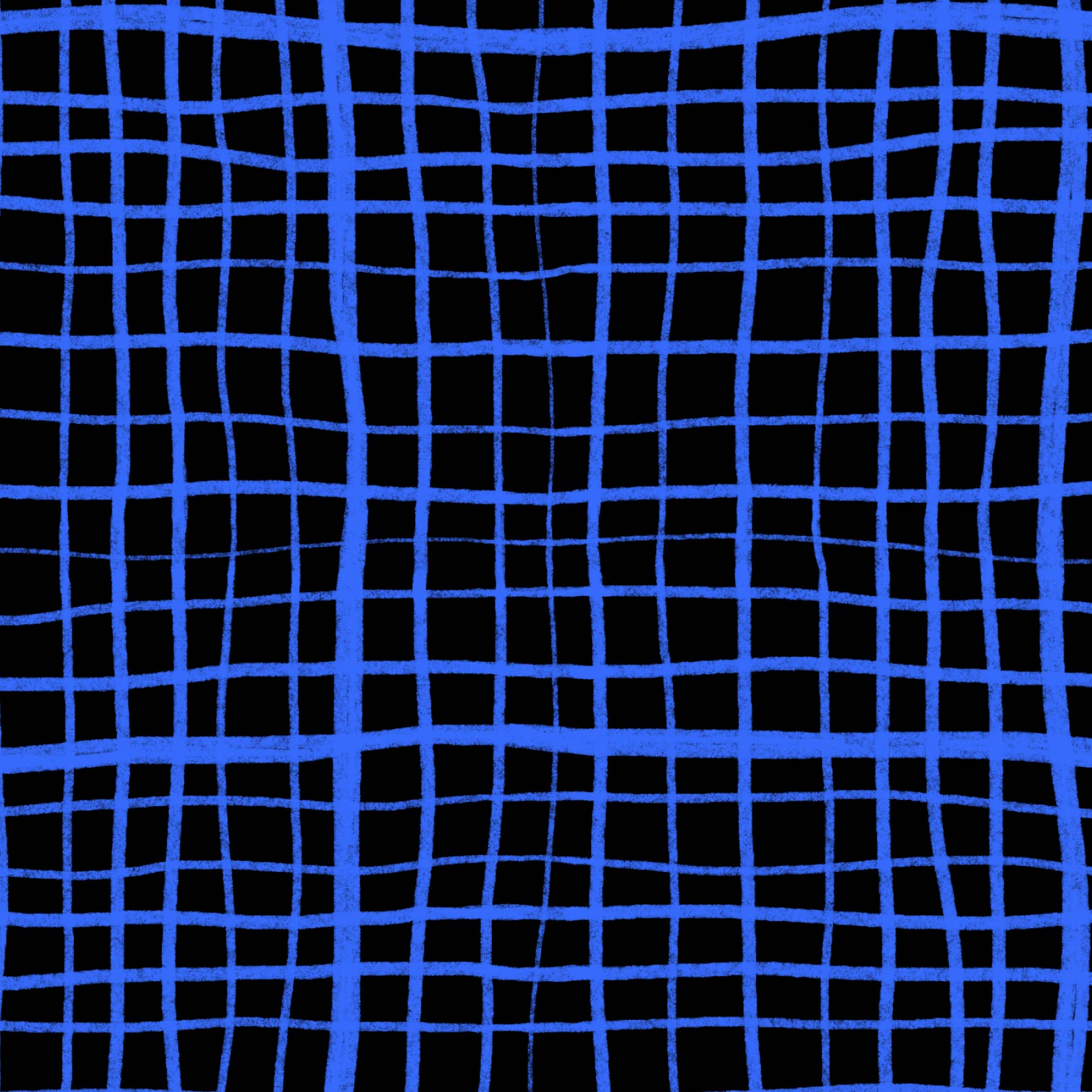 Preorder: Wonky Plaid (Blue on Black)