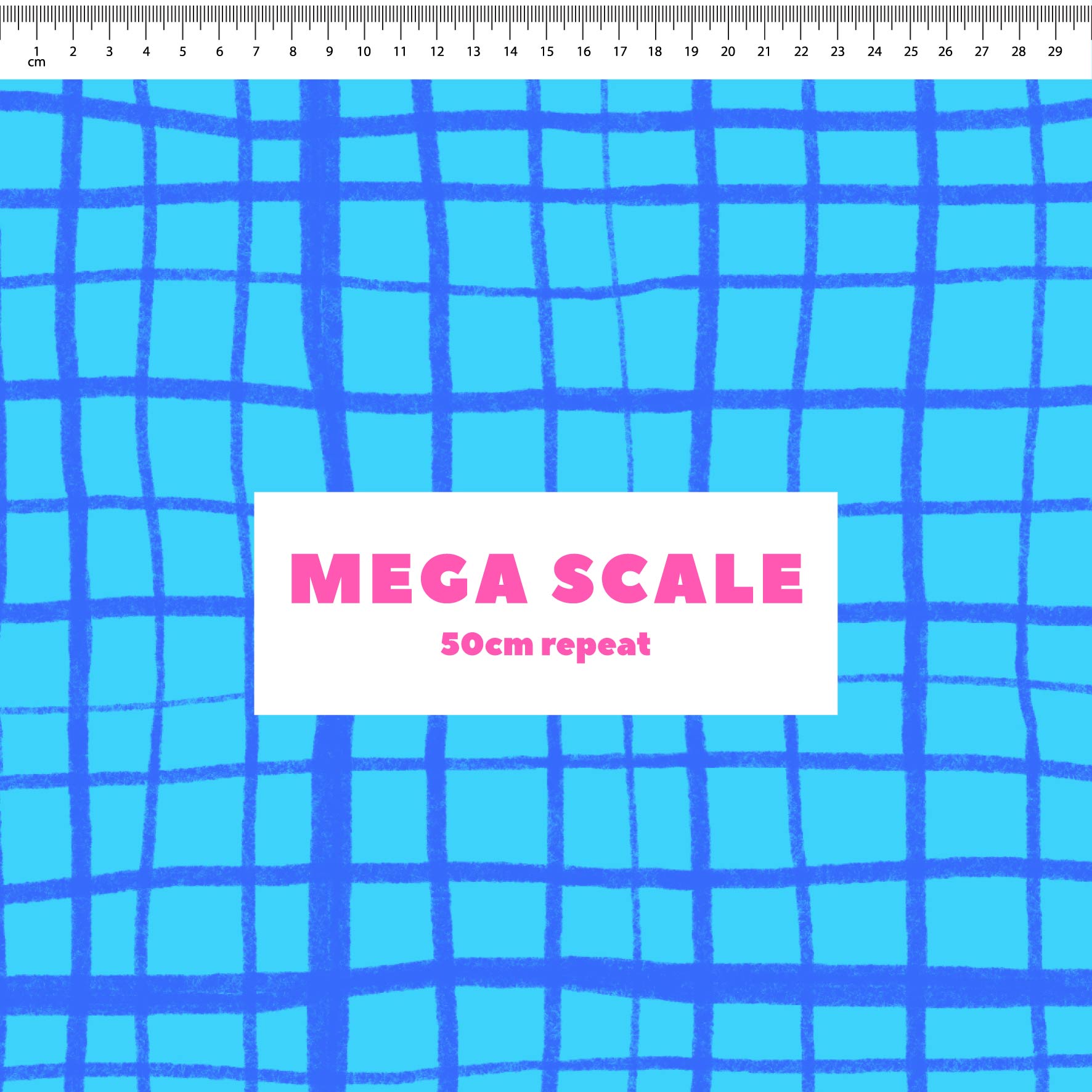 Preorder: Wonky Plaid (Blue on Light Blue)