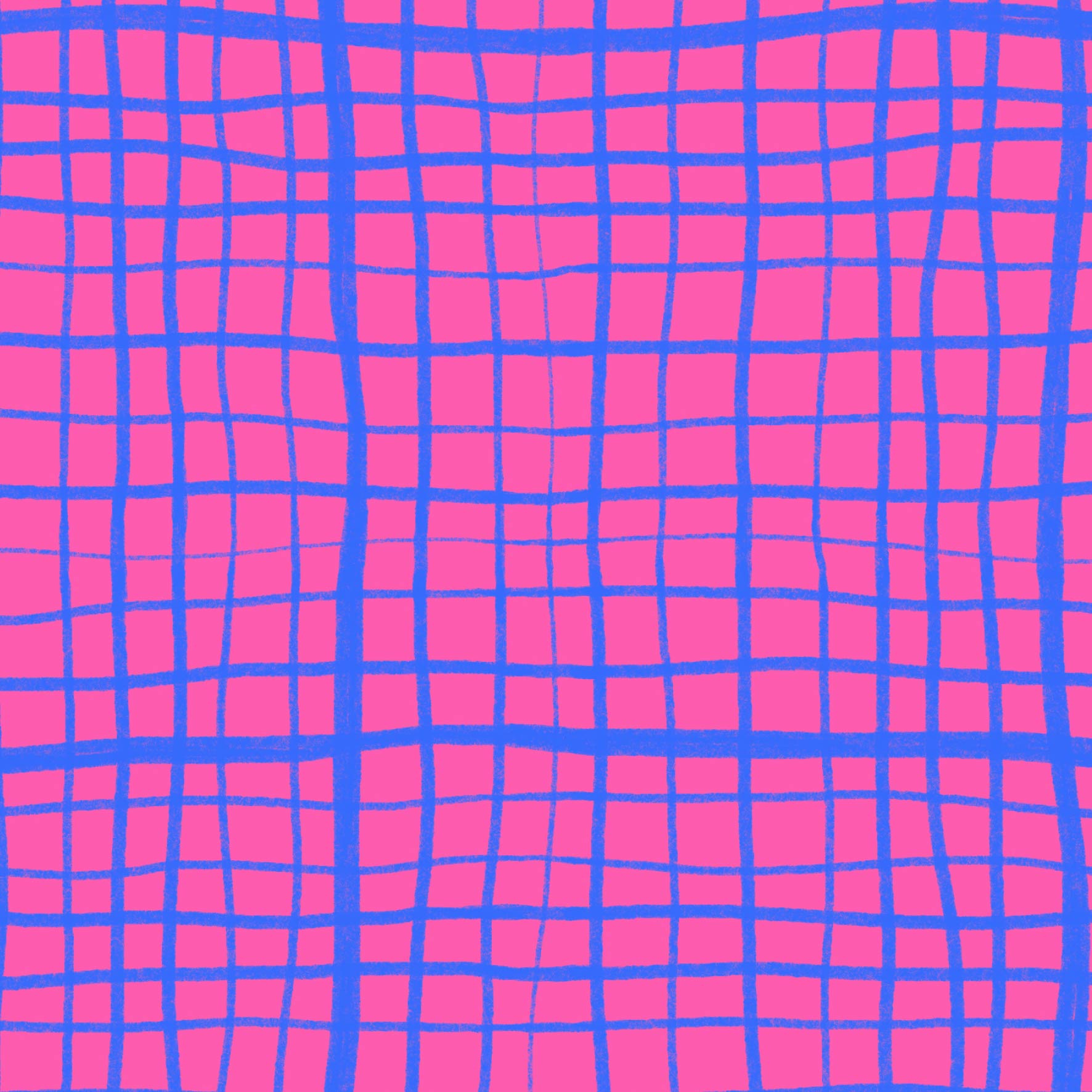 Preorder: Wonky Plaid (Blue on Pink)