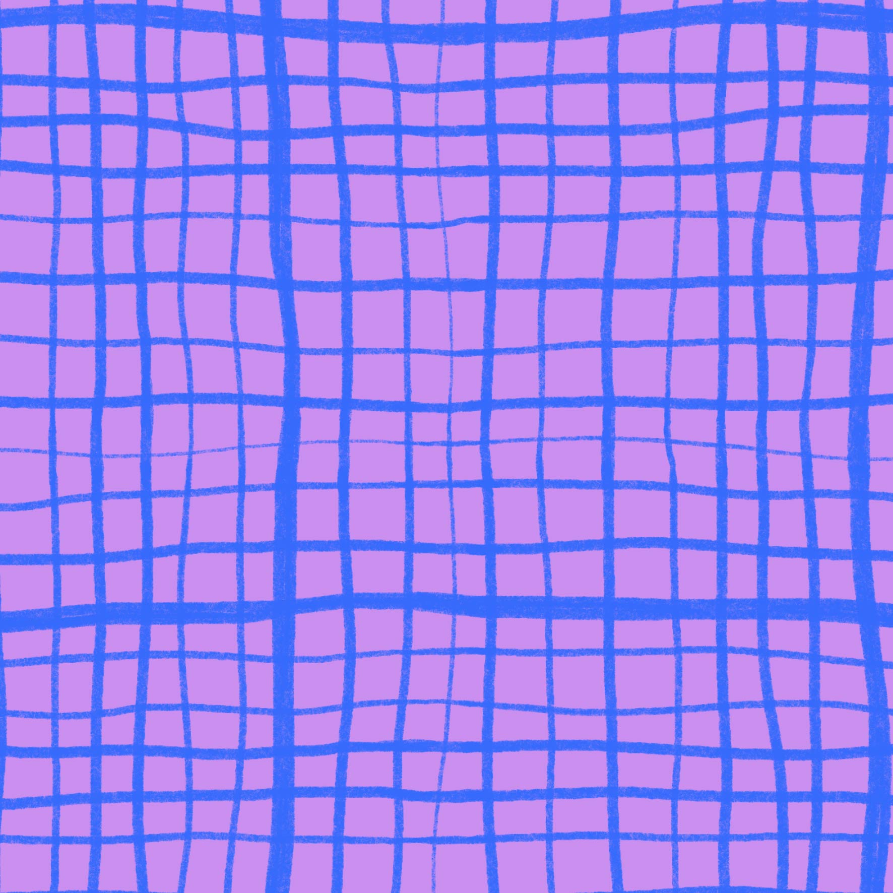 Preorder: Wonky Plaid (Blue on Purple)