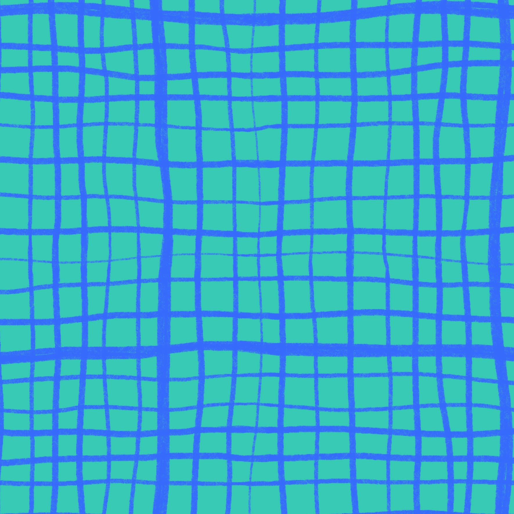 Preorder: Wonky Plaid (Blue on Teal)