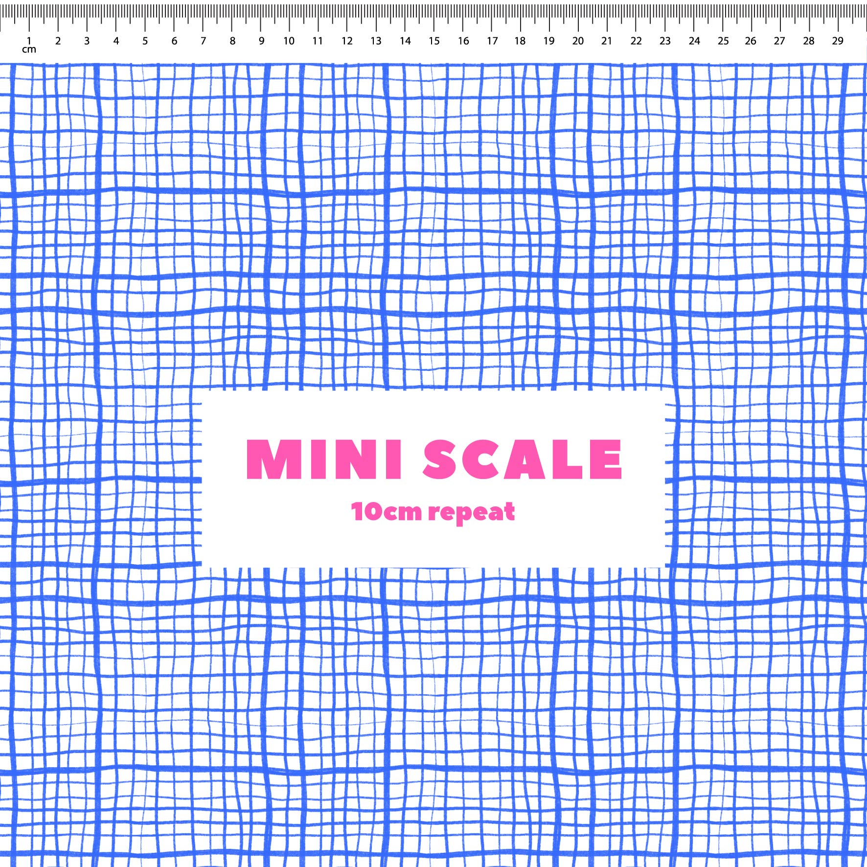 Preorder: Wonky Plaid (Blue on White)