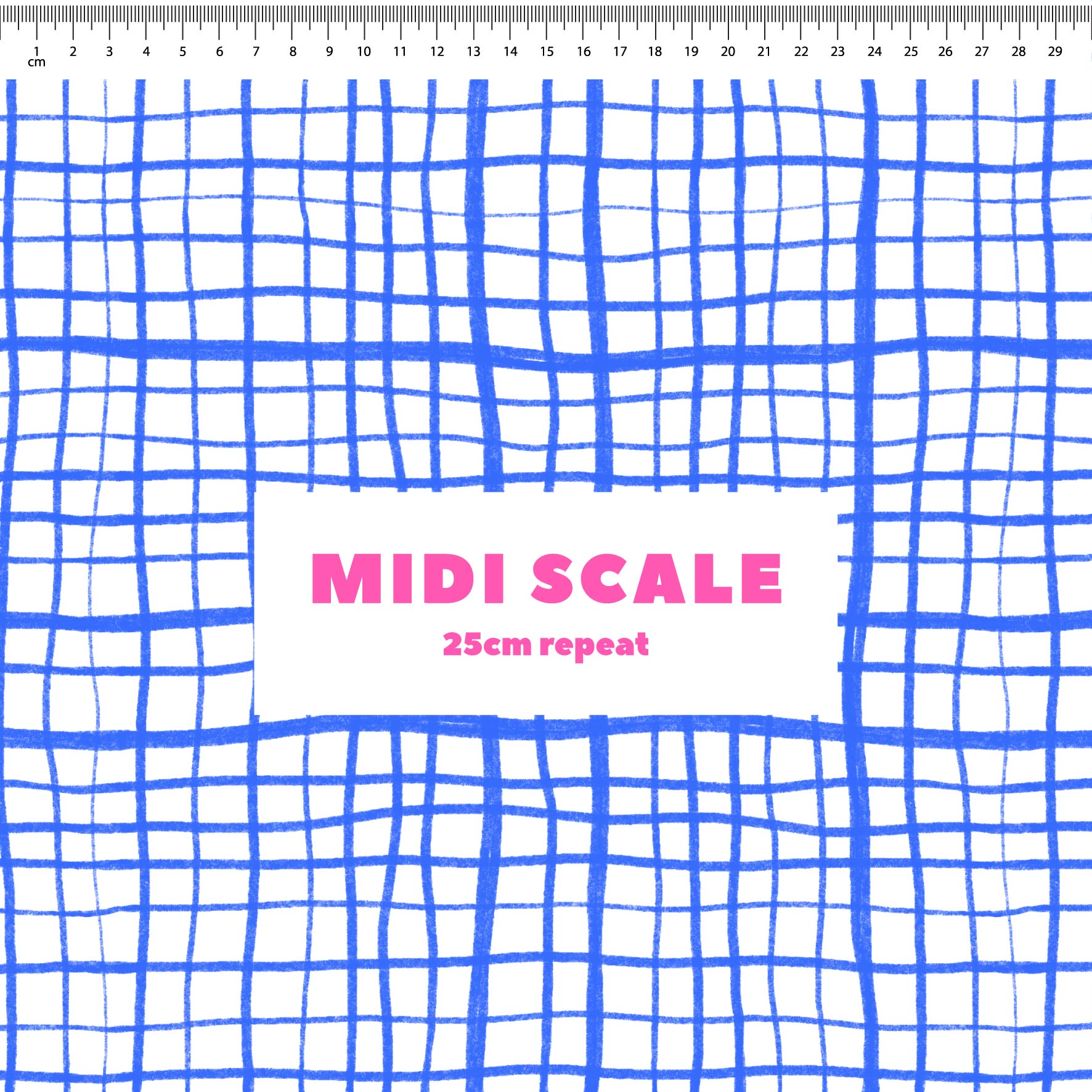 Preorder: Wonky Plaid (Blue on White)