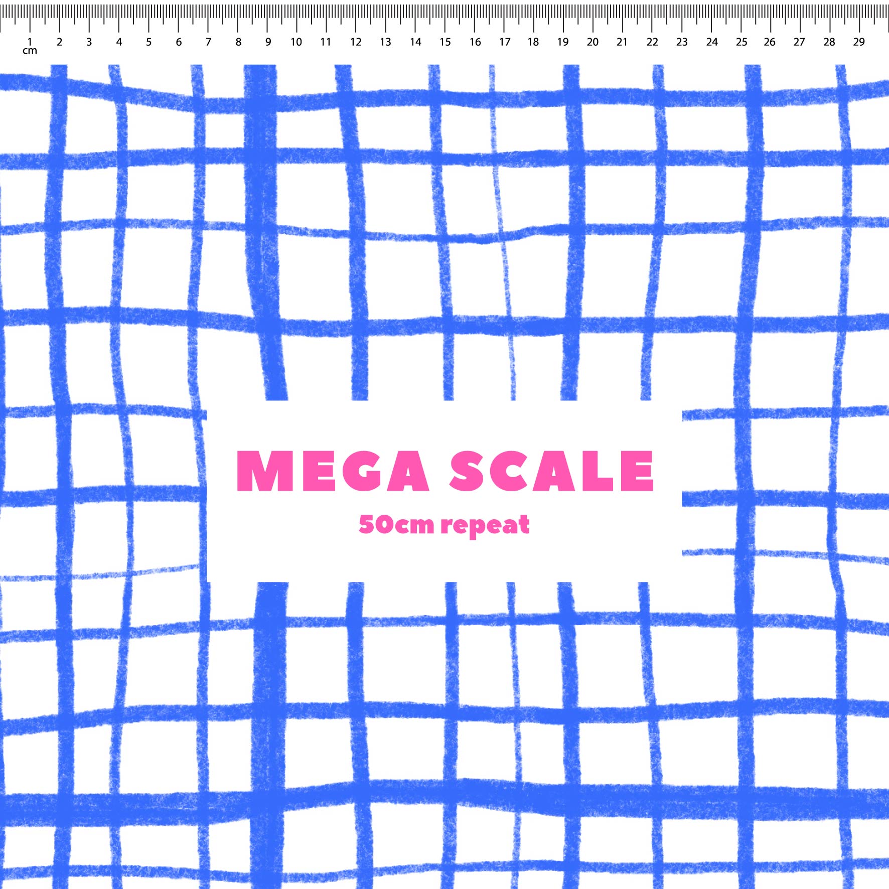 Preorder: Wonky Plaid (Blue on White)