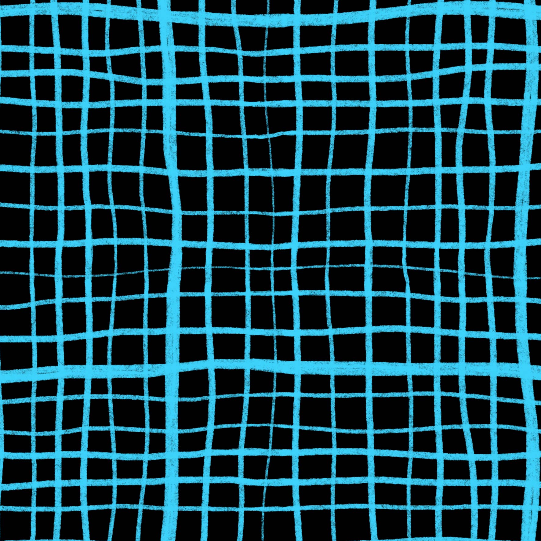 Preorder: Wonky Plaid (Light Blue on Black)