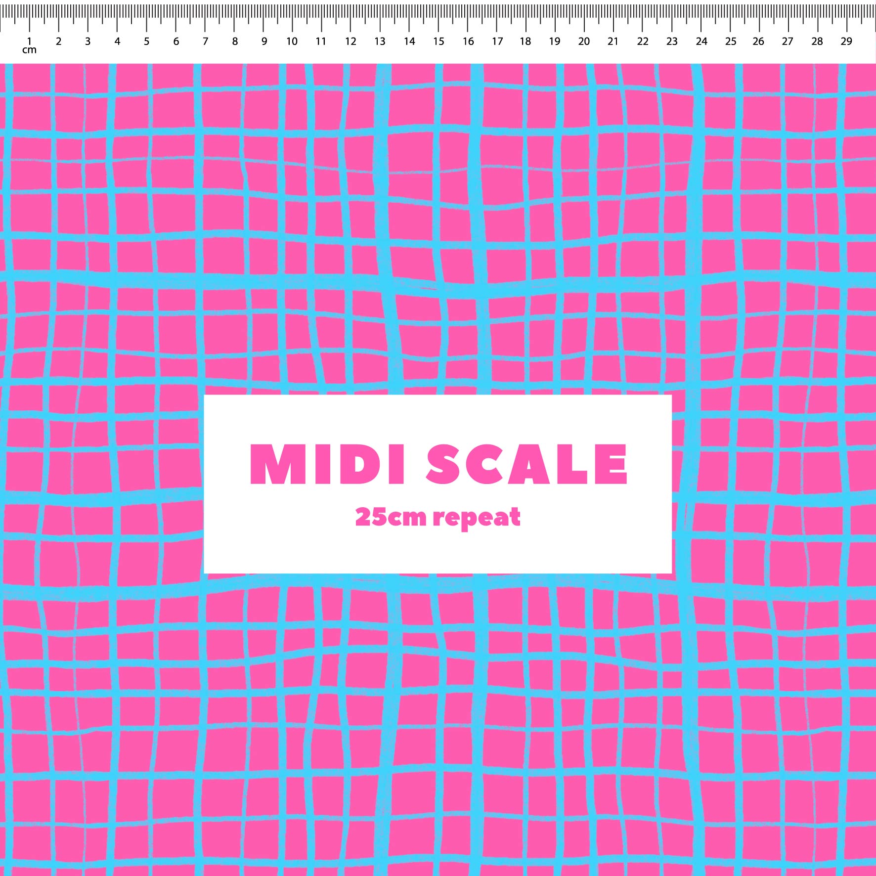 Preorder: Wonky Plaid (Light Blue on Pink)