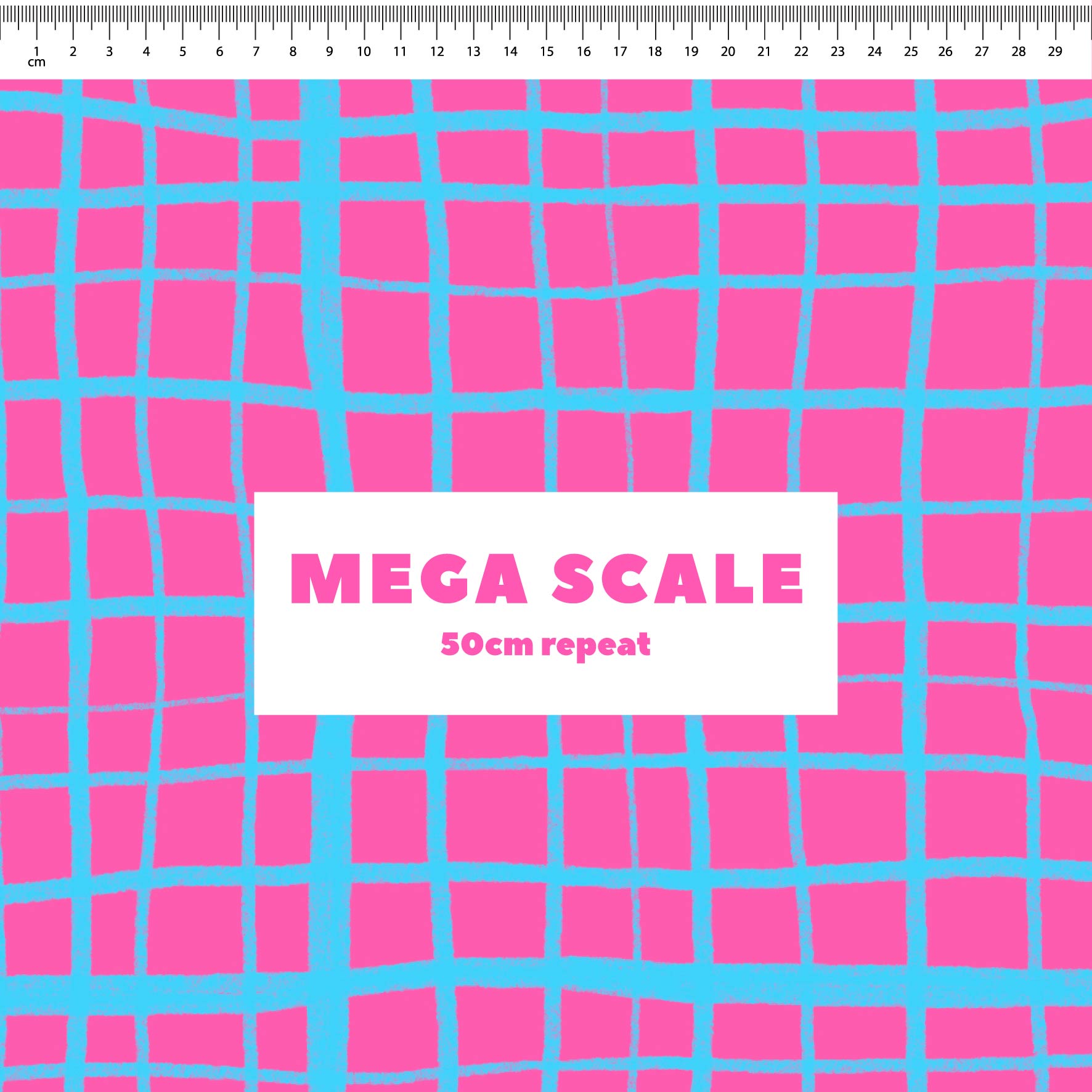 Preorder: Wonky Plaid (Light Blue on Pink)